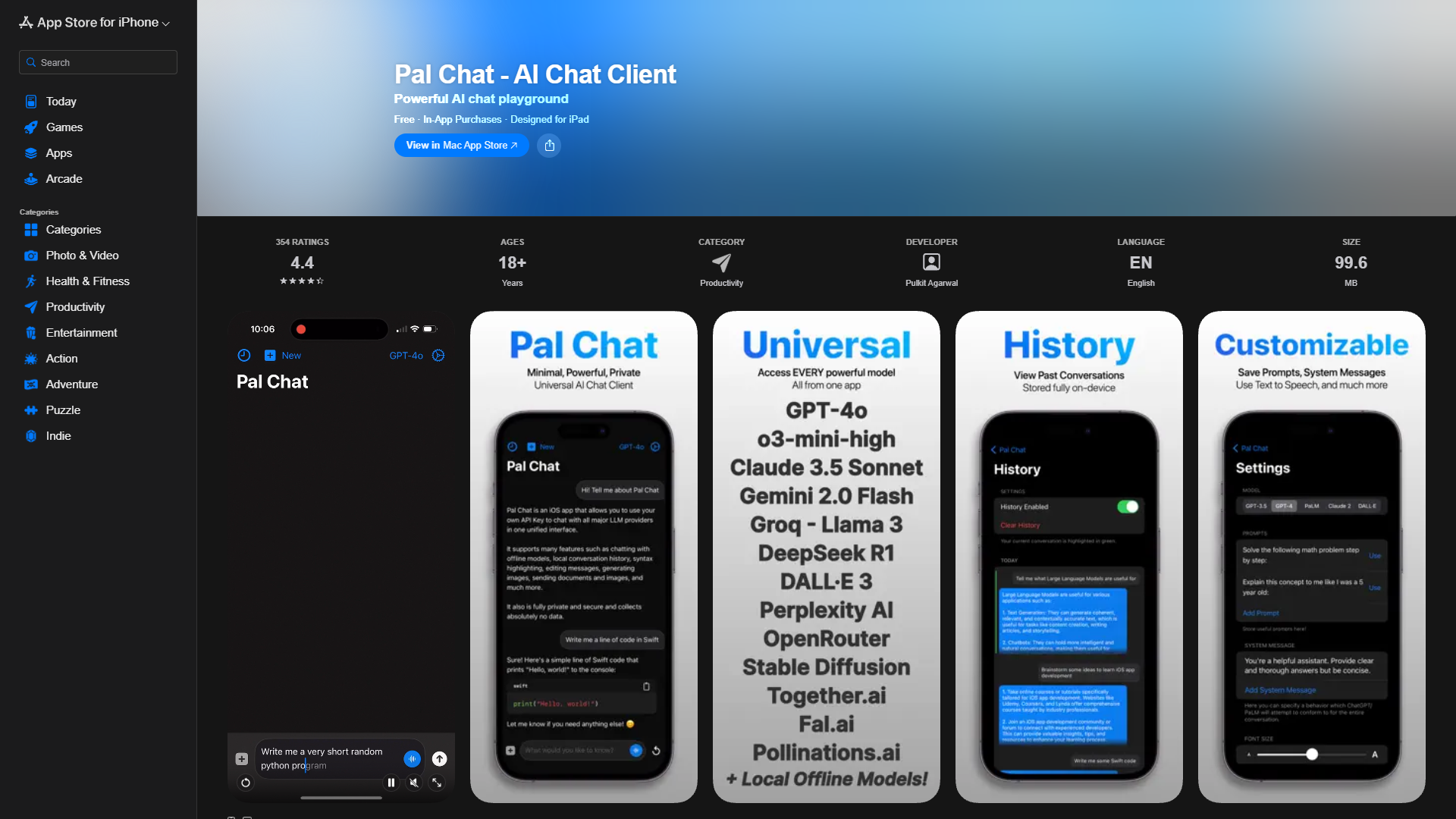 Pal Chat — AI Chat Client Pal Chat — AI Chat Client