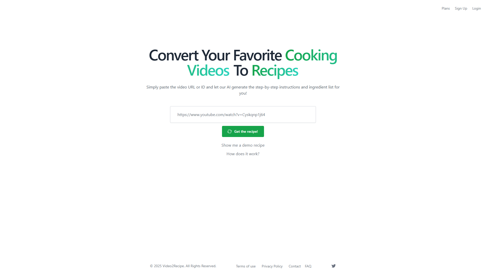 Video2Recipe Video2Recipe