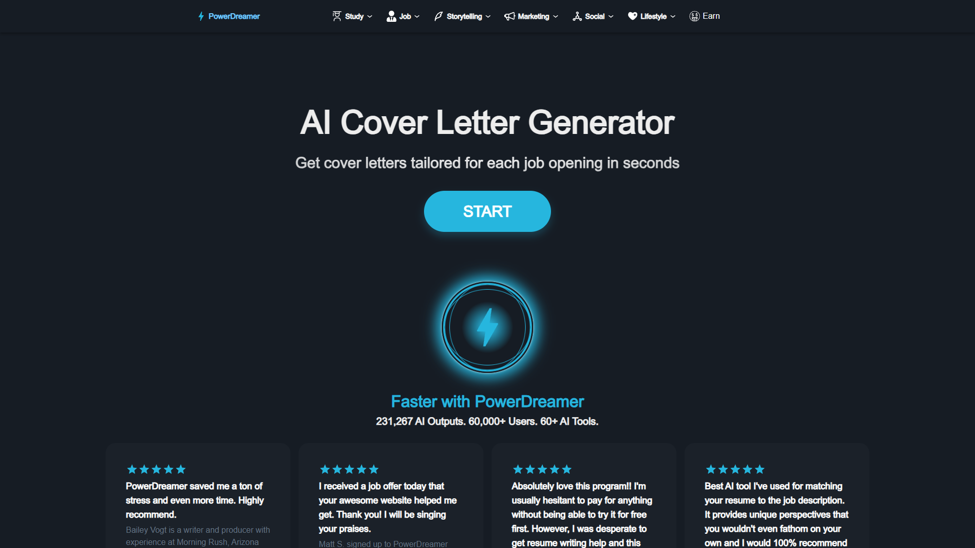 PowerDreamer AI Cover Letter Generator PowerDreamer AI Cover Letter Generator
