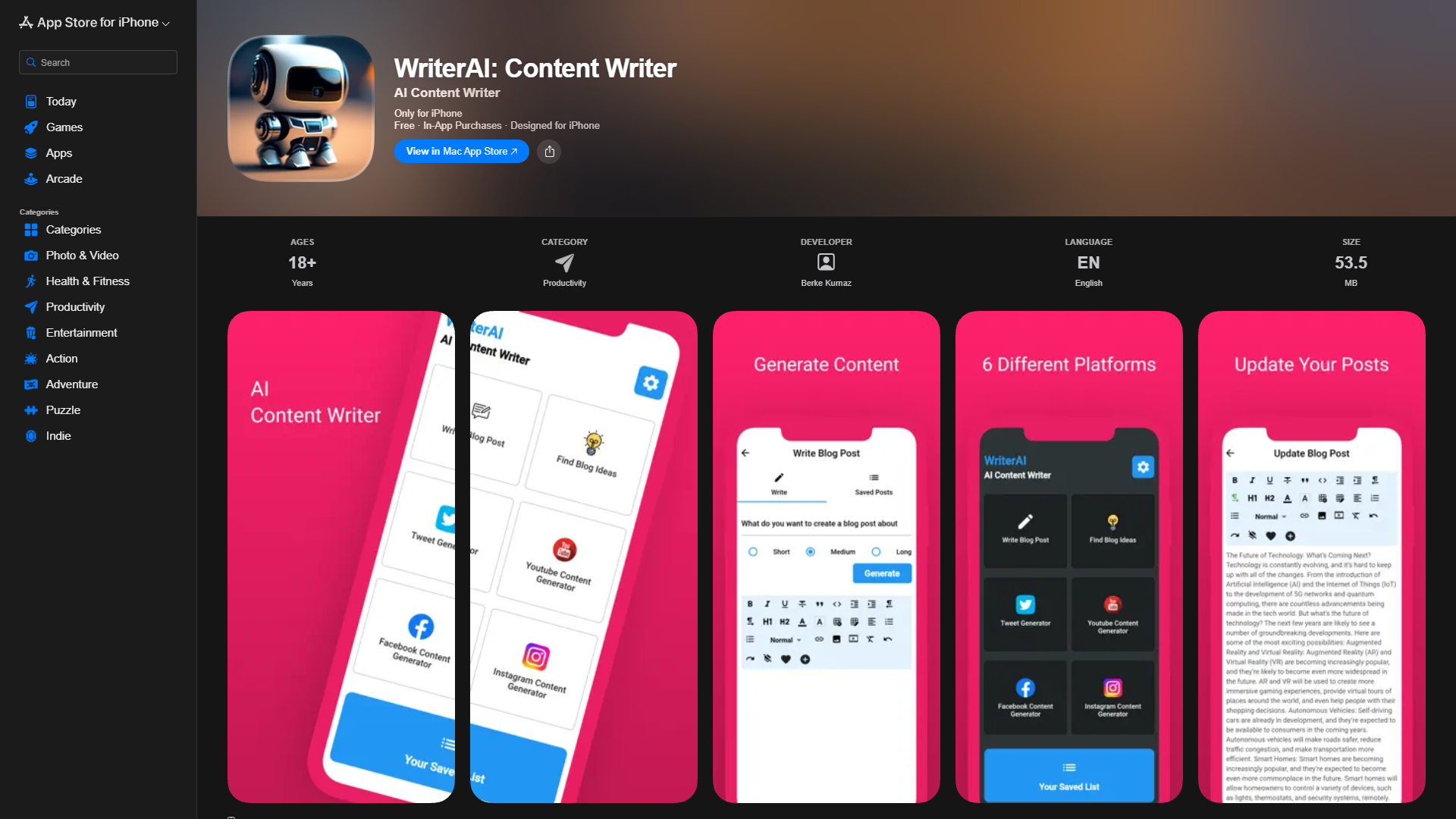 WriterAI: Content Writer WriterAI: Content Writer