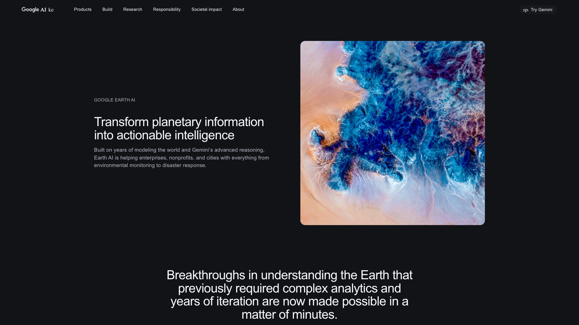 Google Earth AI Google Earth AI