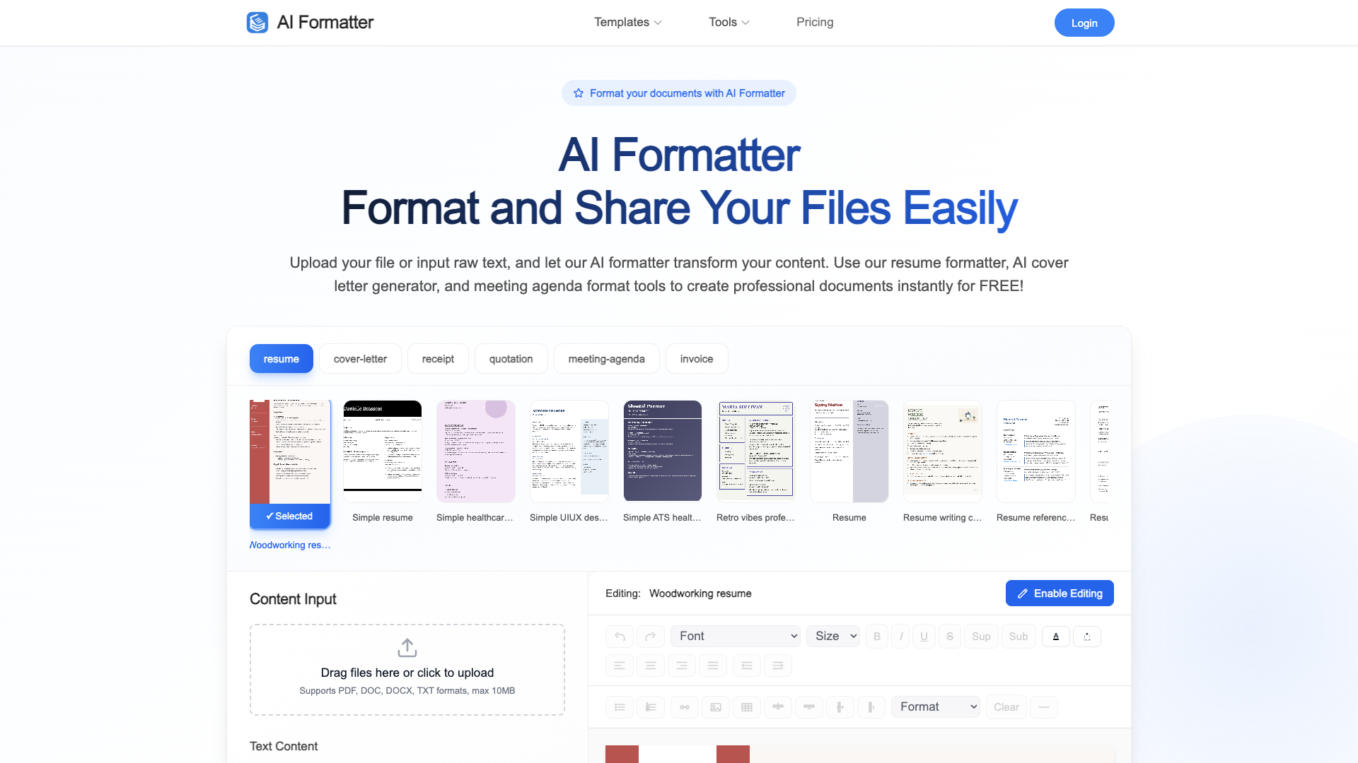 AI Formatter AI Formatter