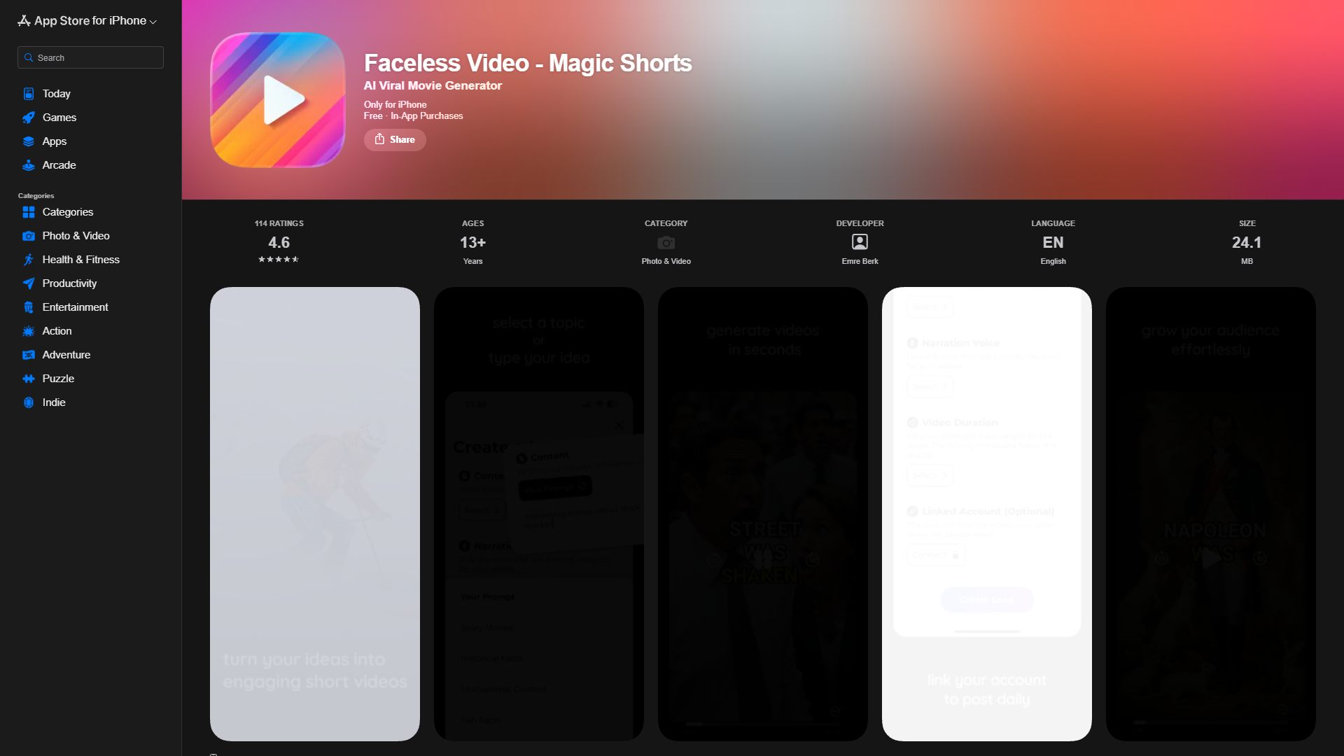 Faceless Video - Magic Shorts Faceless Video - Magic Shorts