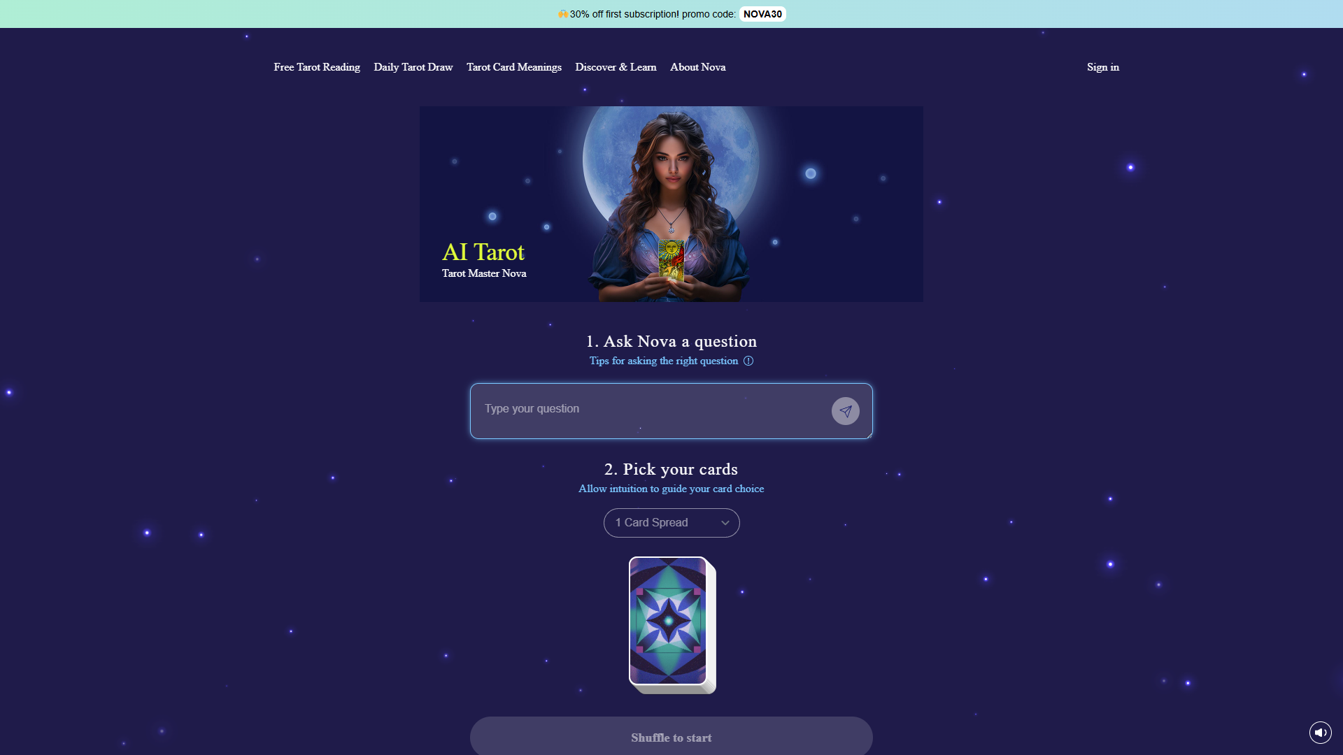 AI Tarot Nova AI Tarot Nova