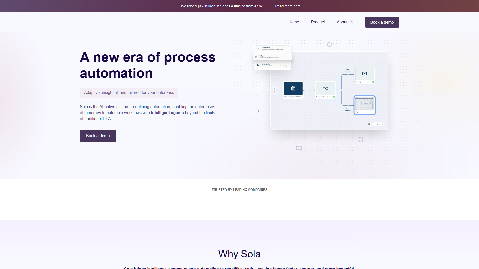 Sola — Agentic Process Automation Sola — Agentic Process Automation