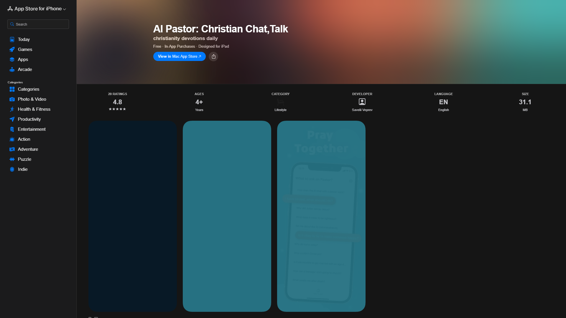 AI Pastor: Christian Chat,Talk AI Pastor: Christian Chat,Talk