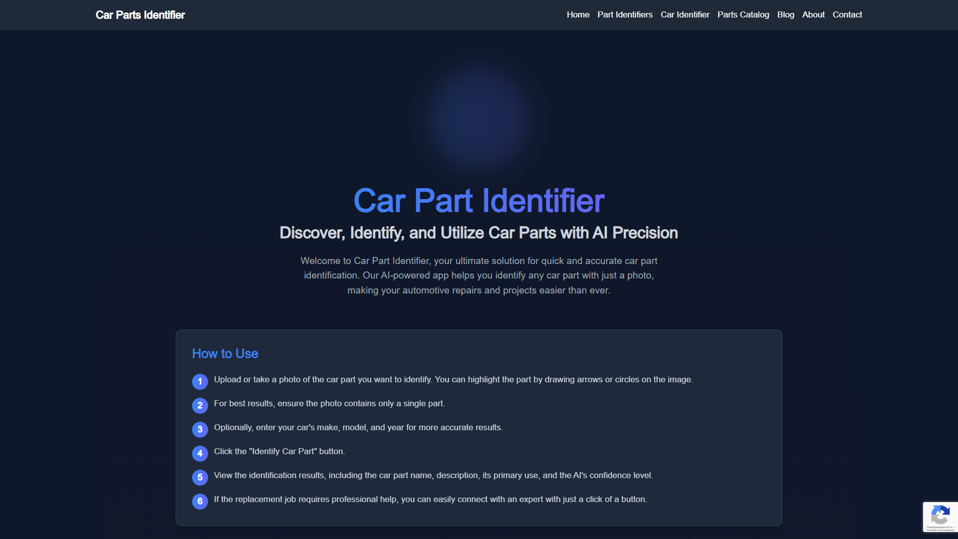 Car Part Identifier Car Part Identifier