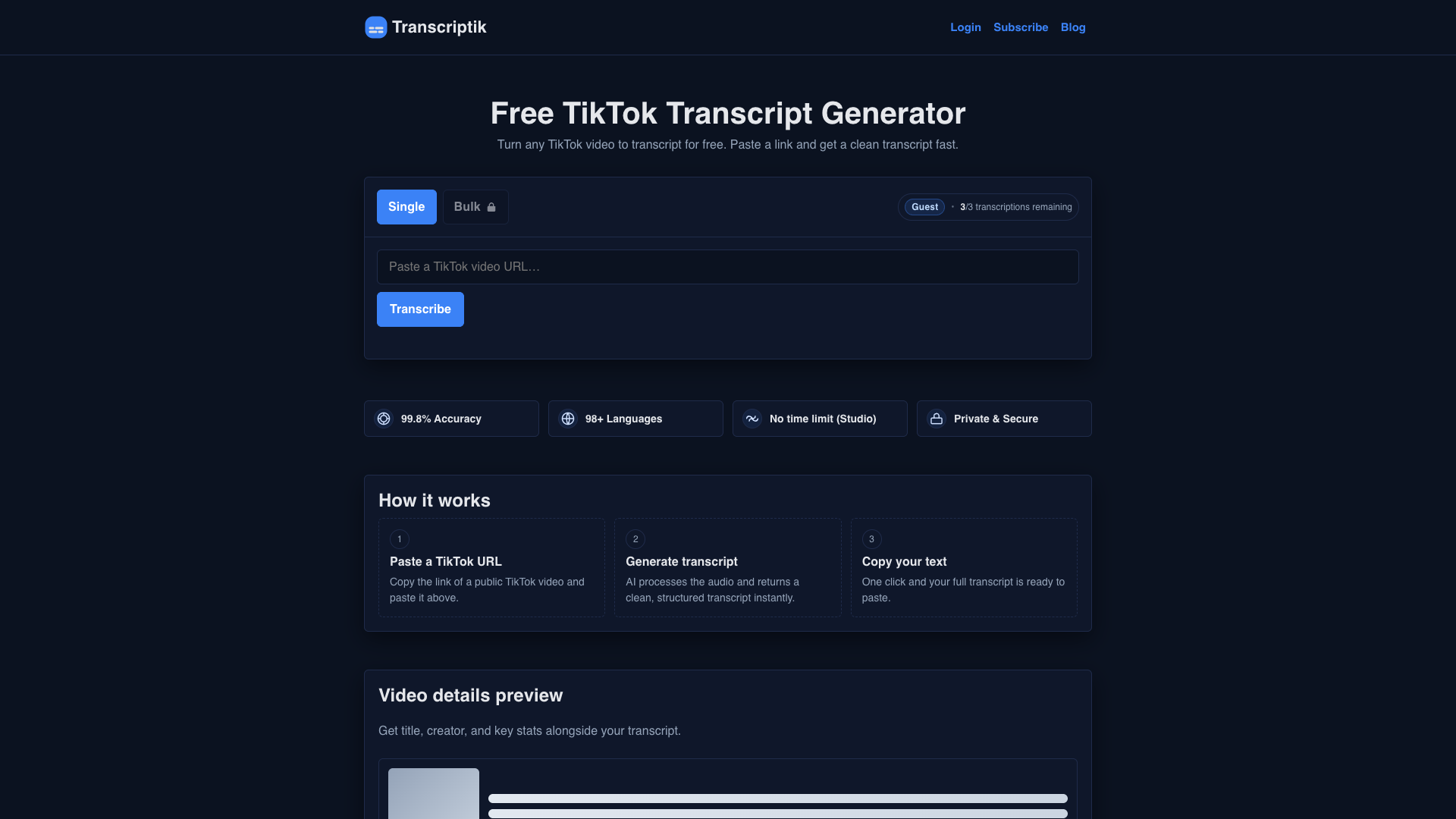 Transcriptik Transcriptik