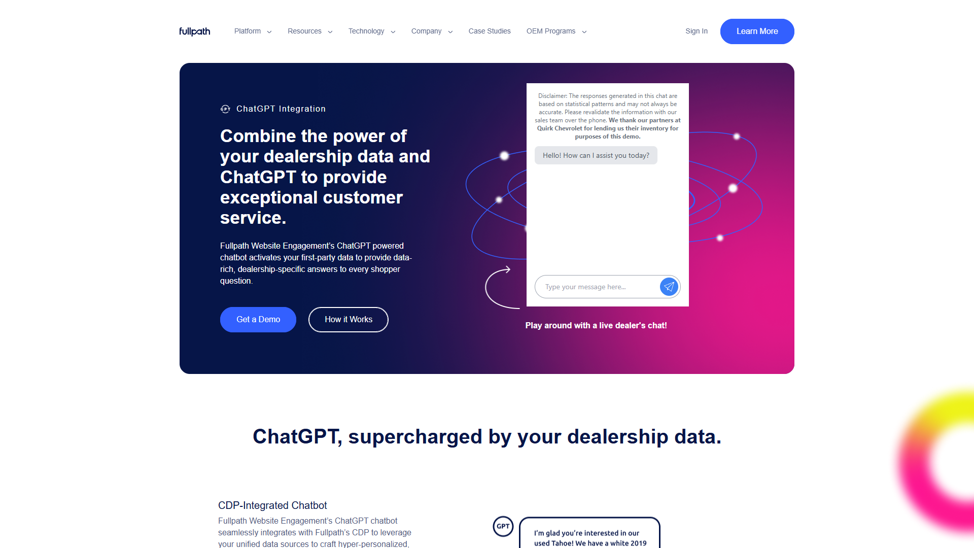 Fullpath ChatGPT-4 for Auto Dealers Fullpath ChatGPT-4 for Auto Dealers