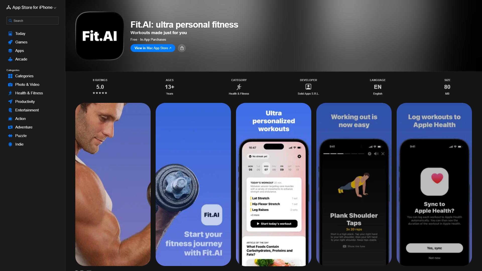 Fit.AI: ultra personal fitness Fit.AI: ultra personal fitness