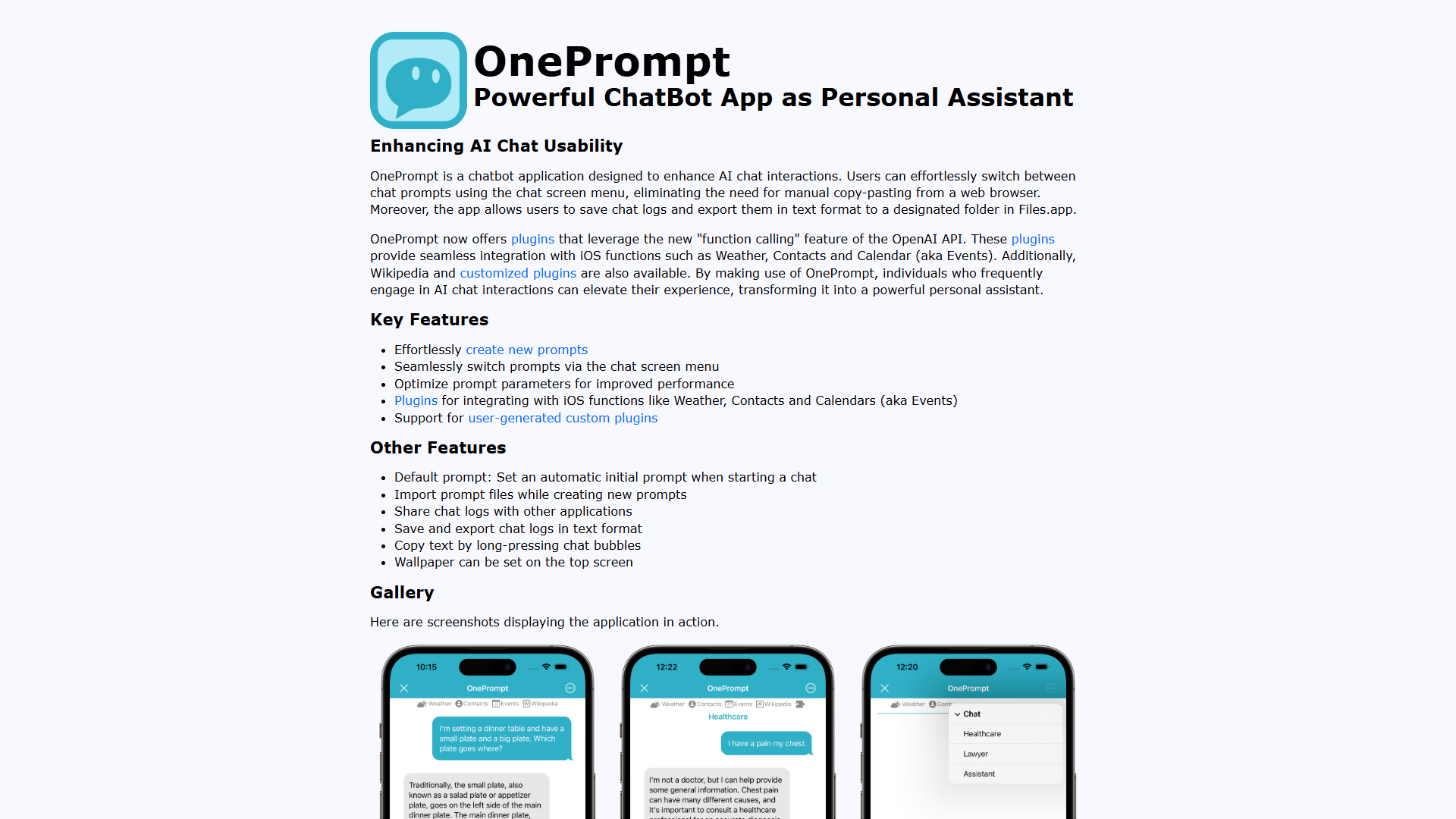 OnePrompt OnePrompt