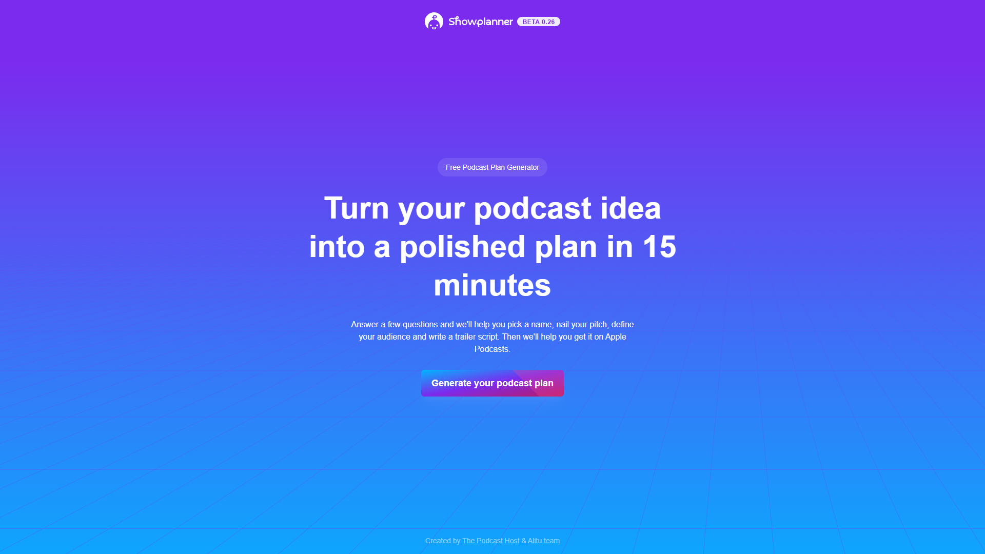 Podcast Plan Generator Podcast Plan Generator