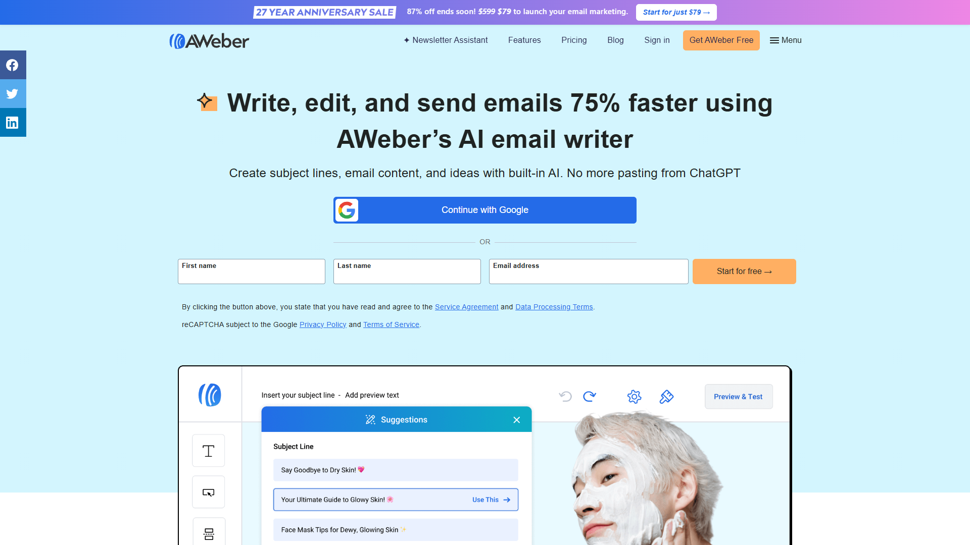 AWeber AI Email Generator AWeber AI Email Generator