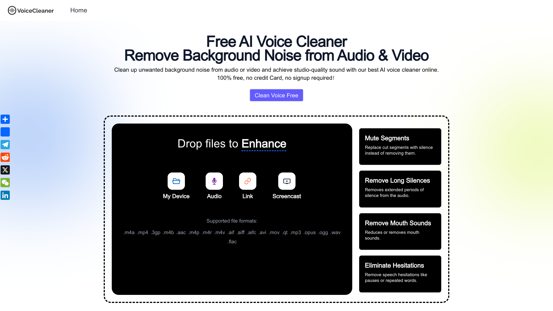 AI Voice Cleaner AI Voice Cleaner