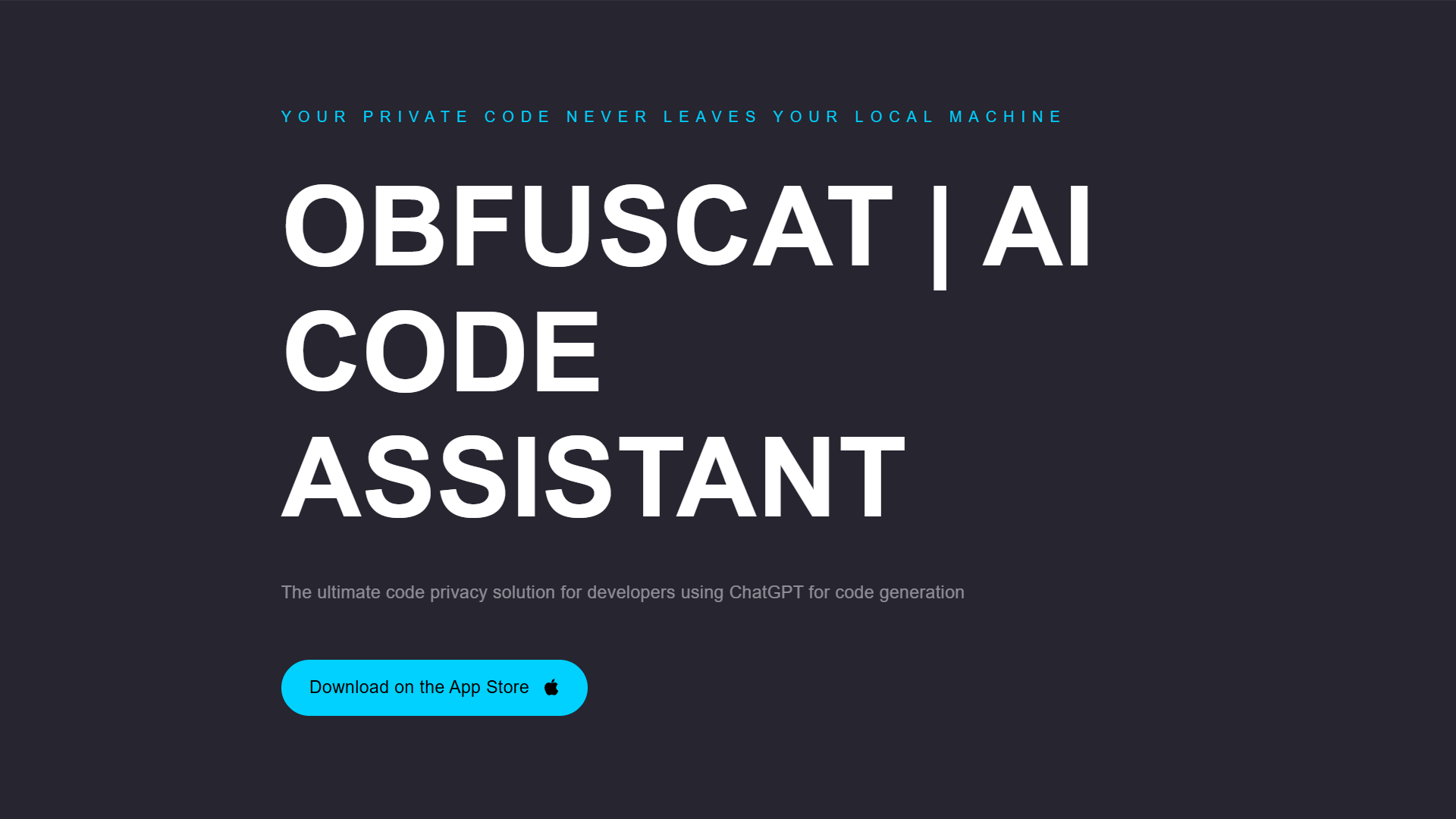 ObfusCat: AI Code Assistant ObfusCat: AI Code Assistant