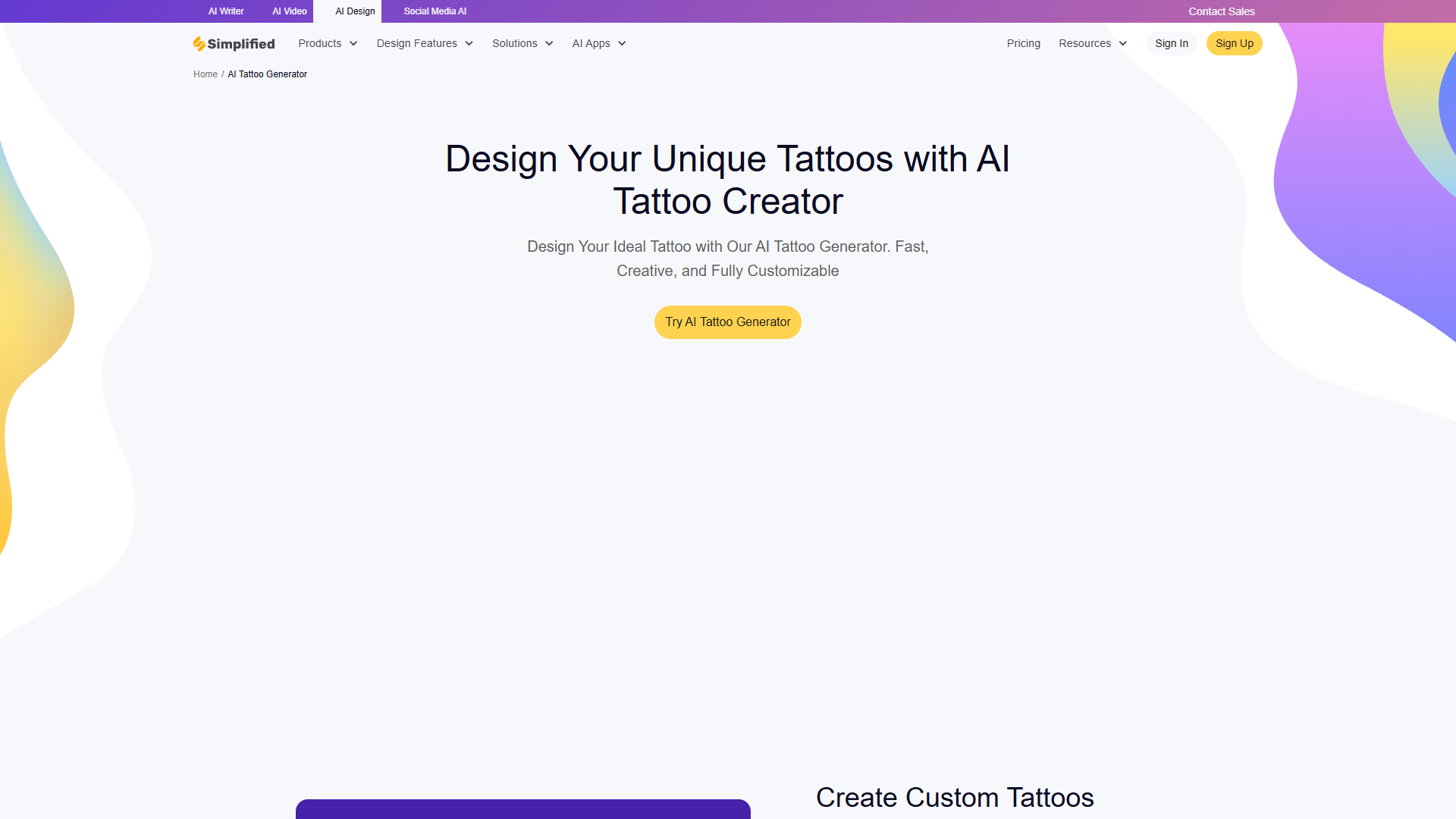 Simplified AI Tattoo Generator Simplified AI Tattoo Generator