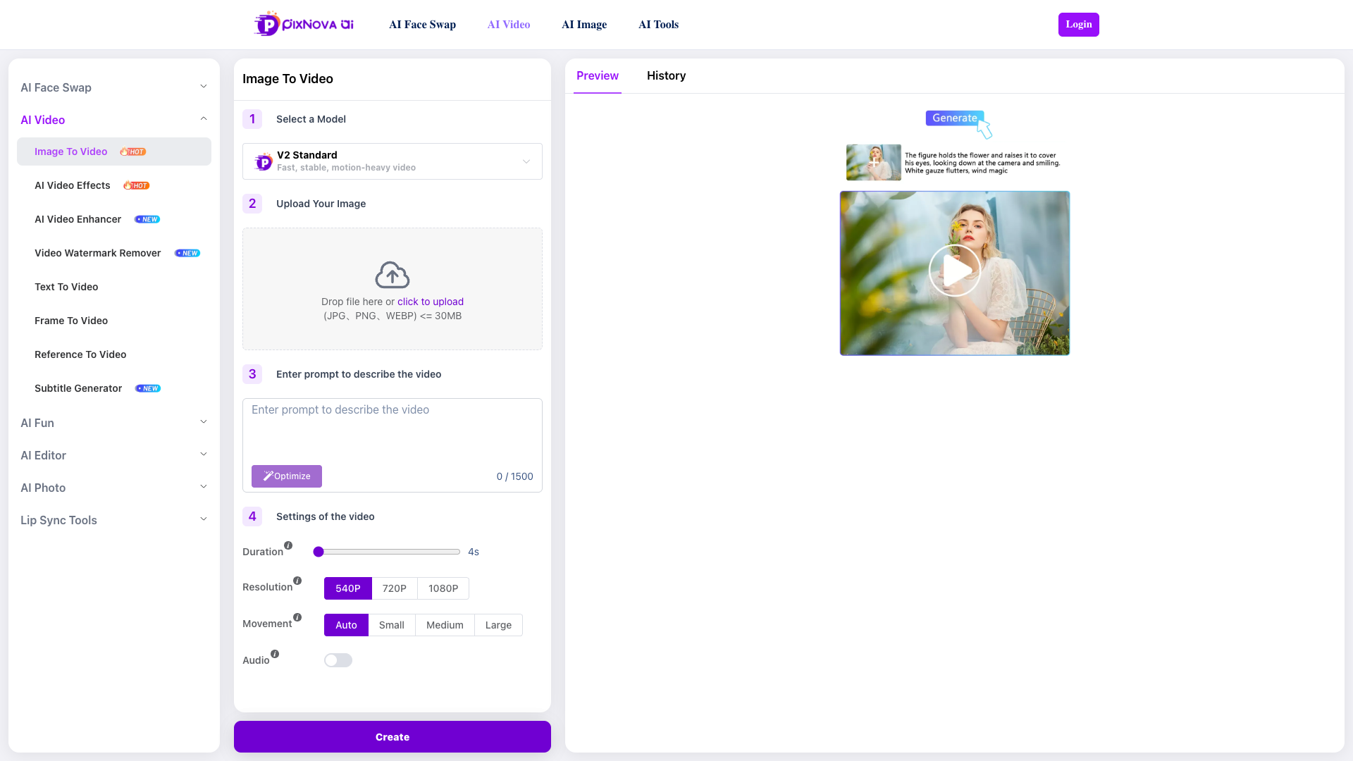 Pixnova Image to Video Pixnova Image to Video