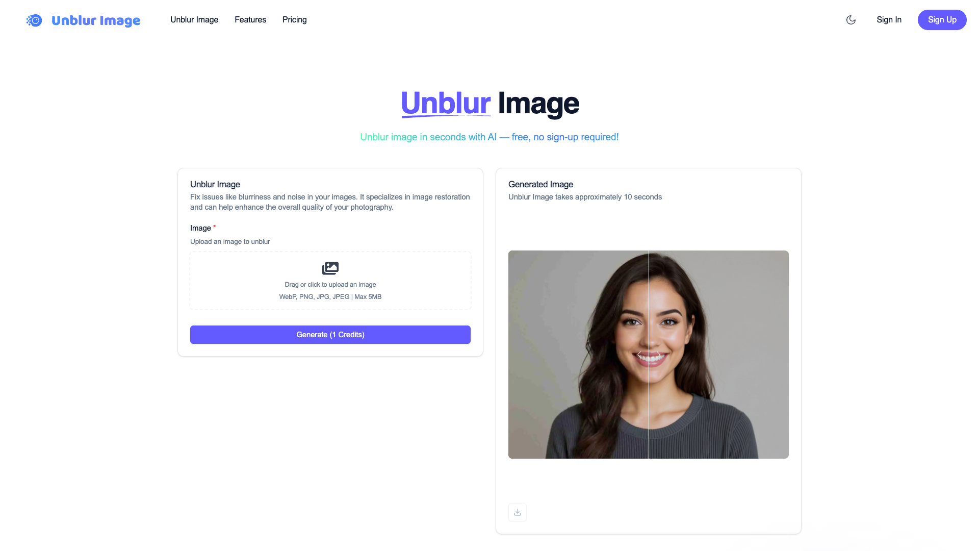 Unblur Image Unblur Image