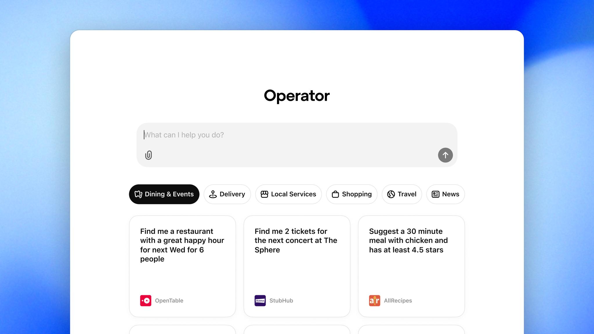 ChatGPT Agent / Operator ChatGPT Agent / Operator
