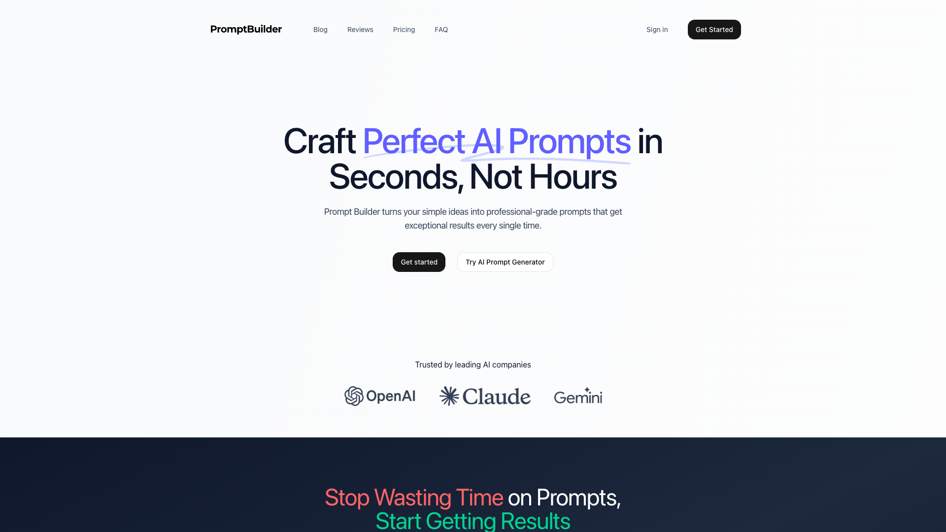 PromptBuilder PromptBuilder