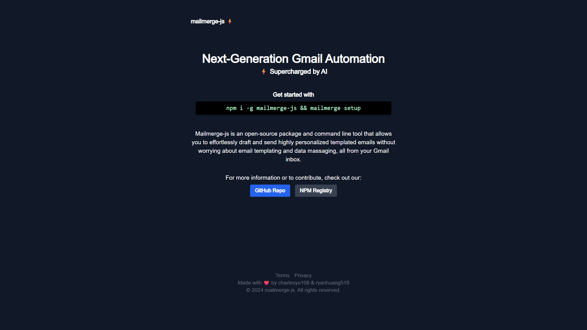 Mailmerge-JS Mailmerge-JS