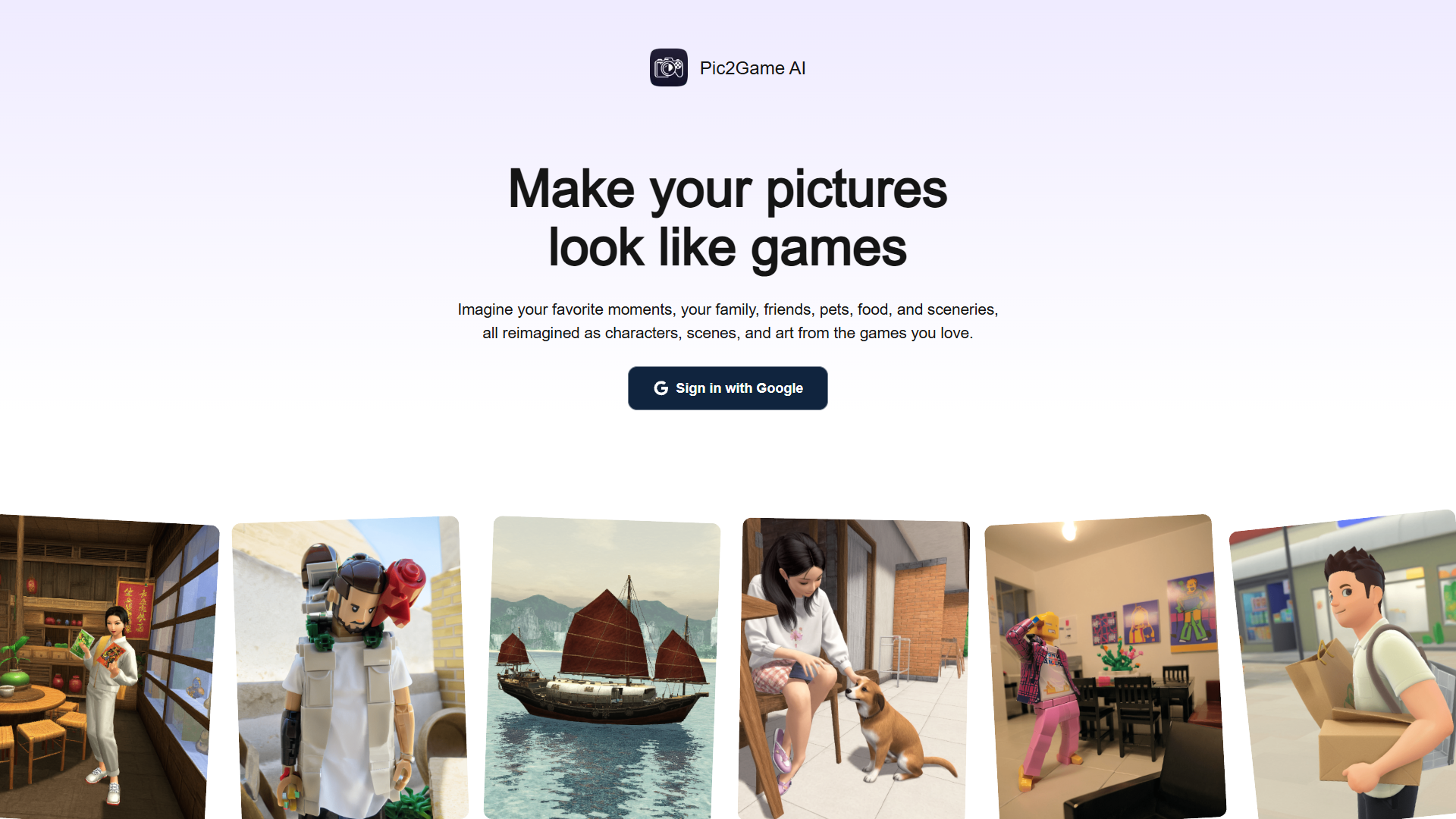 Pic2Game AI Pic2Game AI