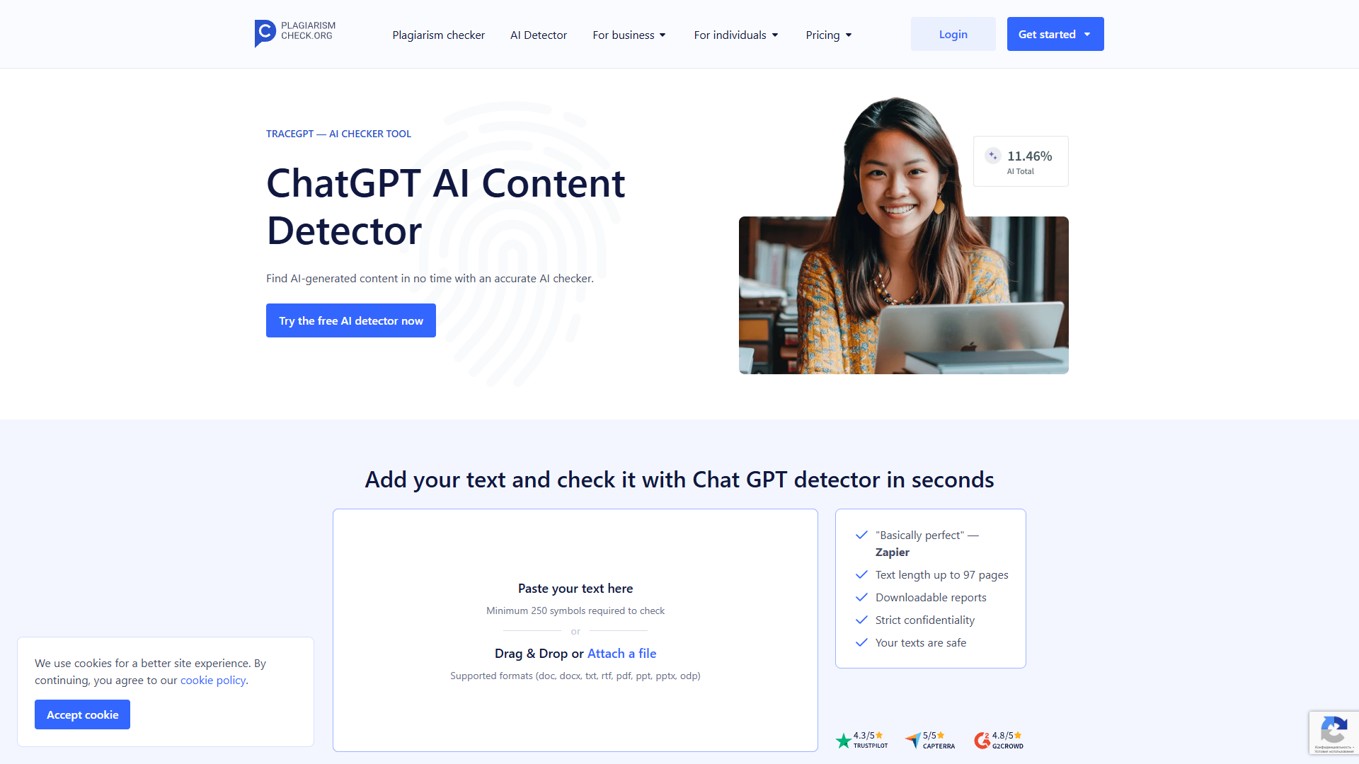 TRACEGPT — ChatGPT AI Content Detector TRACEGPT — ChatGPT AI Content Detector