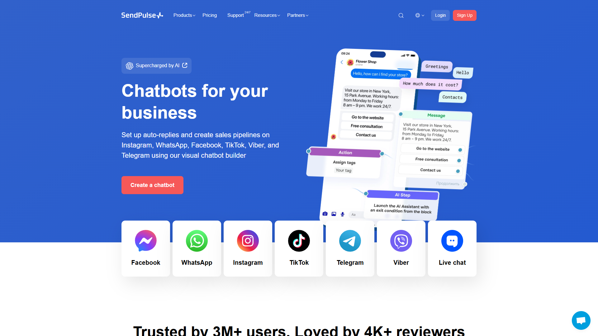 SendPulse Chatbot Builder SendPulse Chatbot Builder