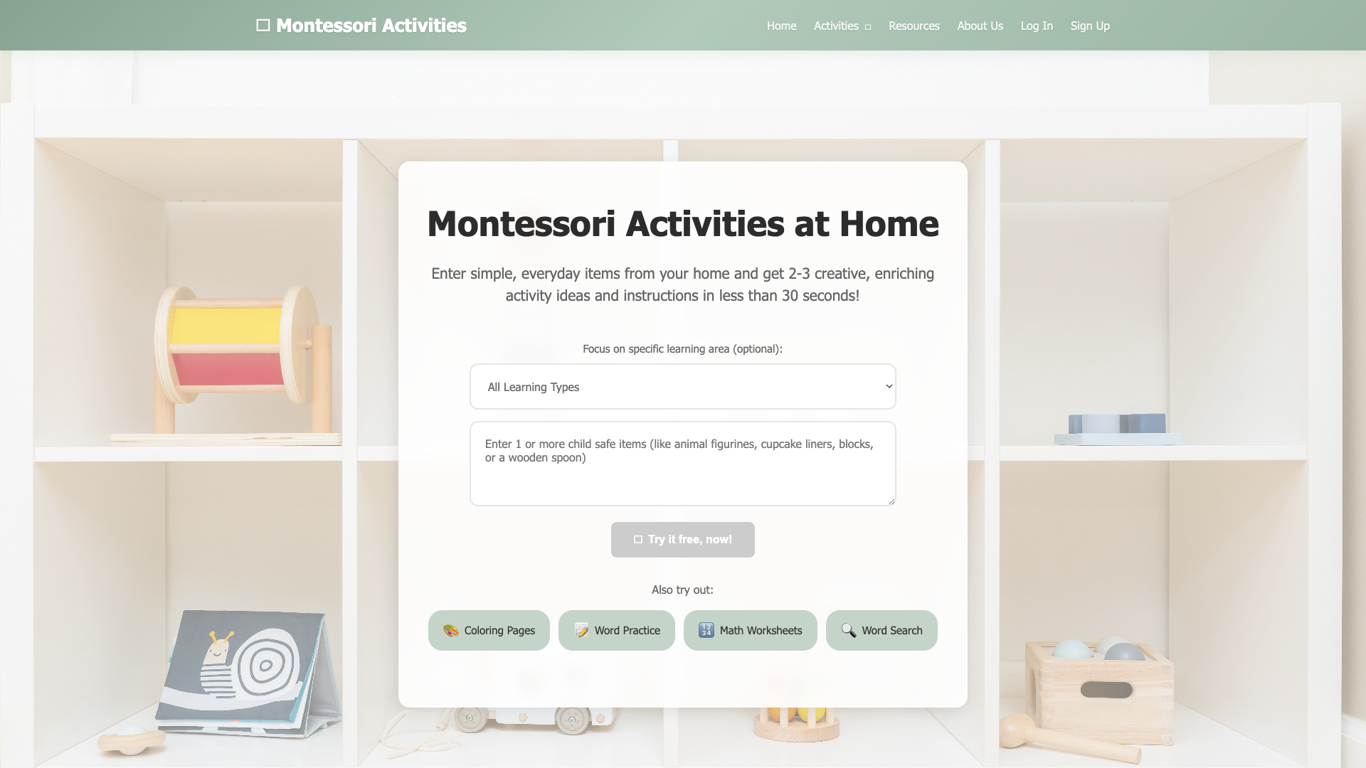 Montessori Activities at Home Montessori Activities at Home