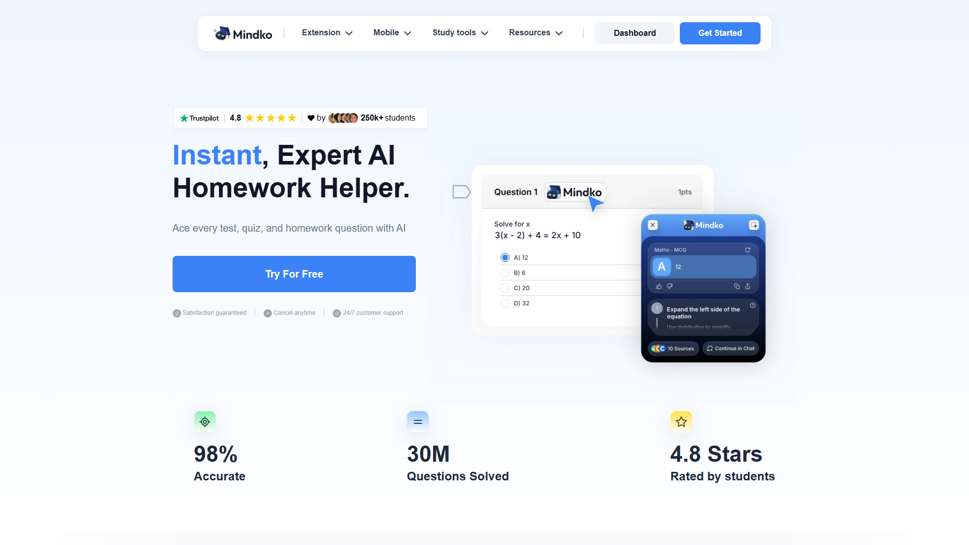 Mindko AI Homework Helper Mindko AI Homework Helper