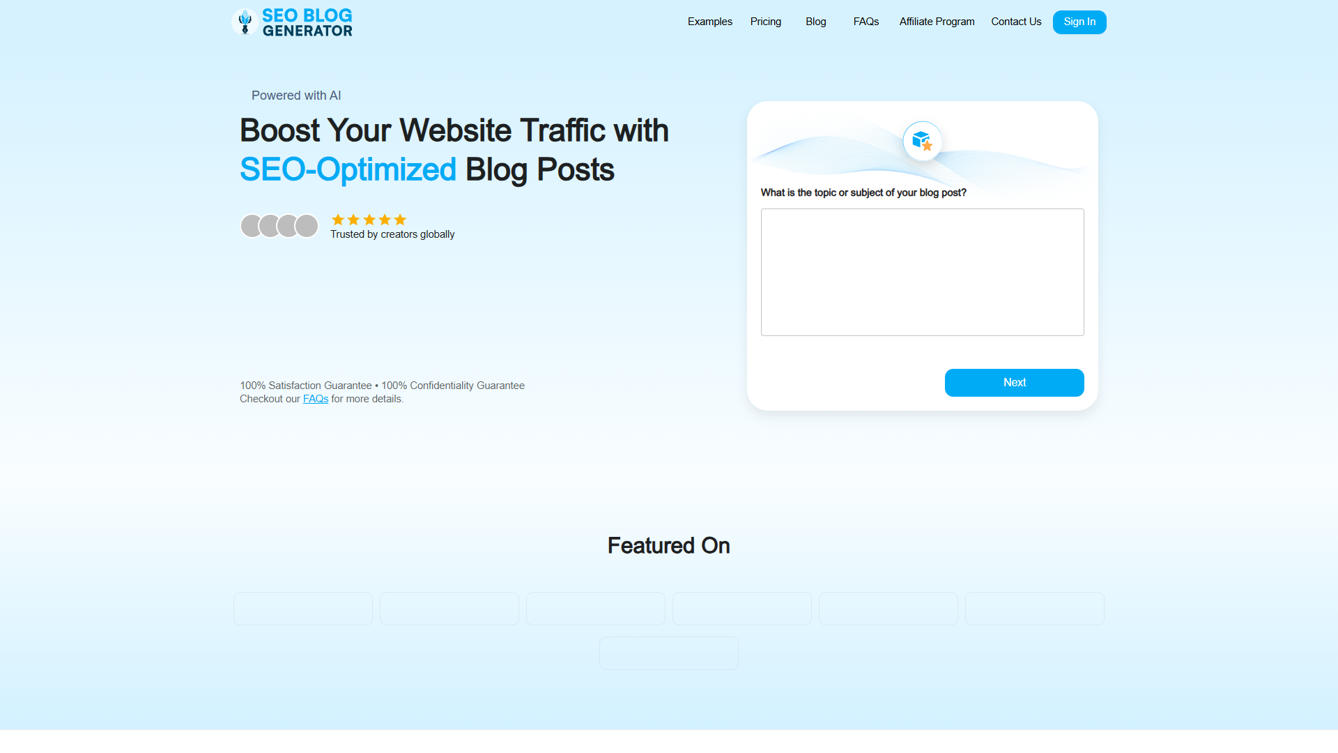 SEO Blog Generator SEO Blog Generator