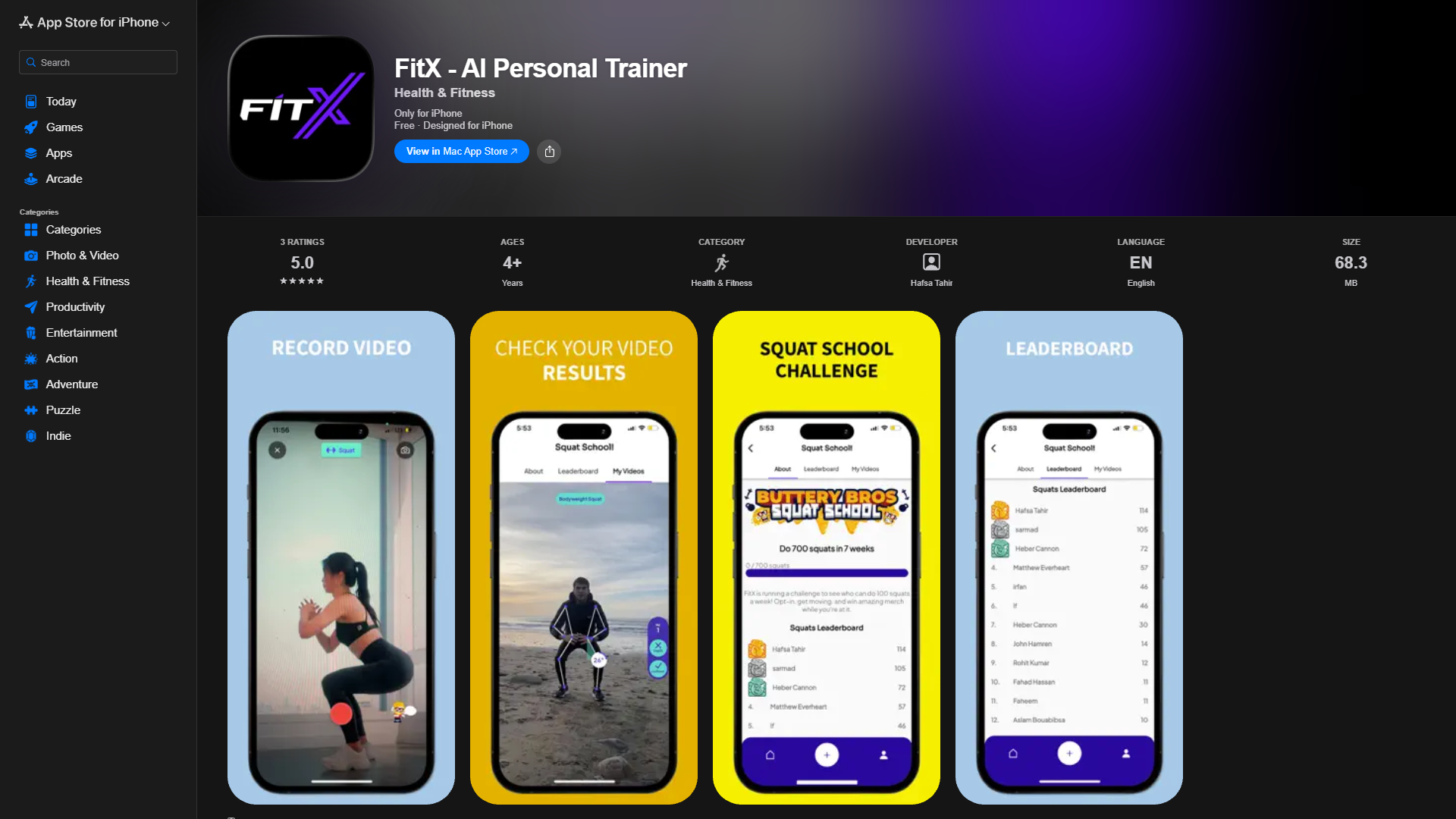 FitX - AI Personal Trainer FitX - AI Personal Trainer