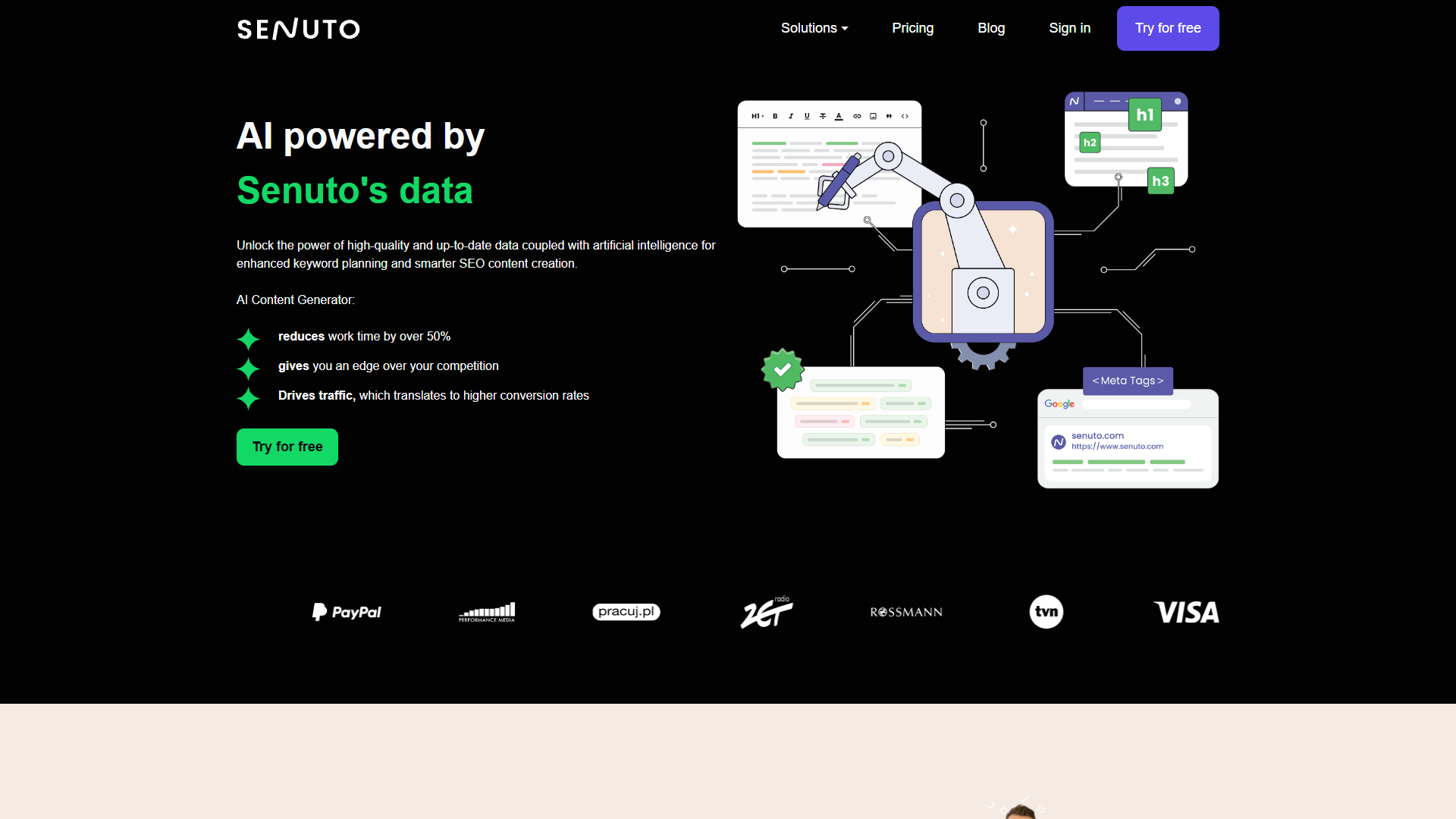 Senuto AI Content Writer Senuto AI Content Writer