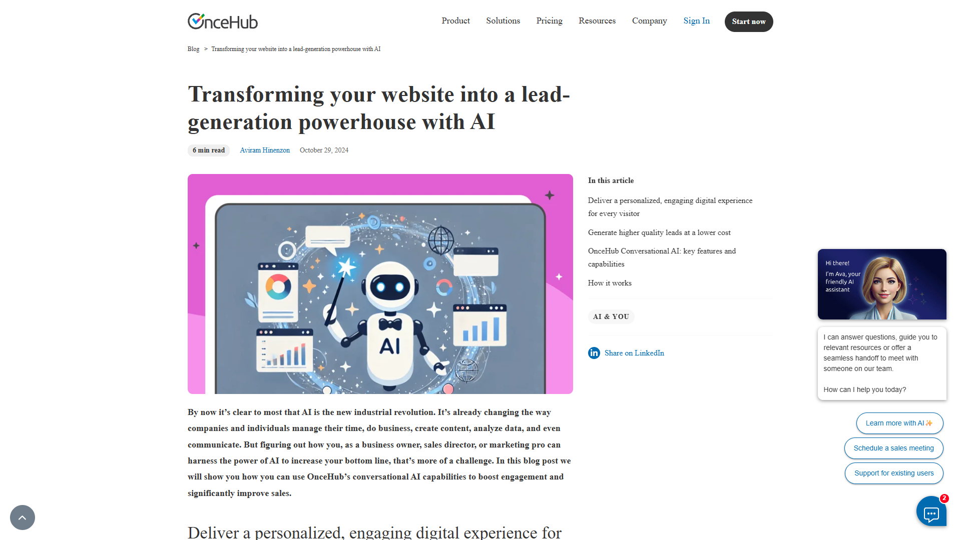 ChatOnce AI by OnceHub ChatOnce AI by OnceHub