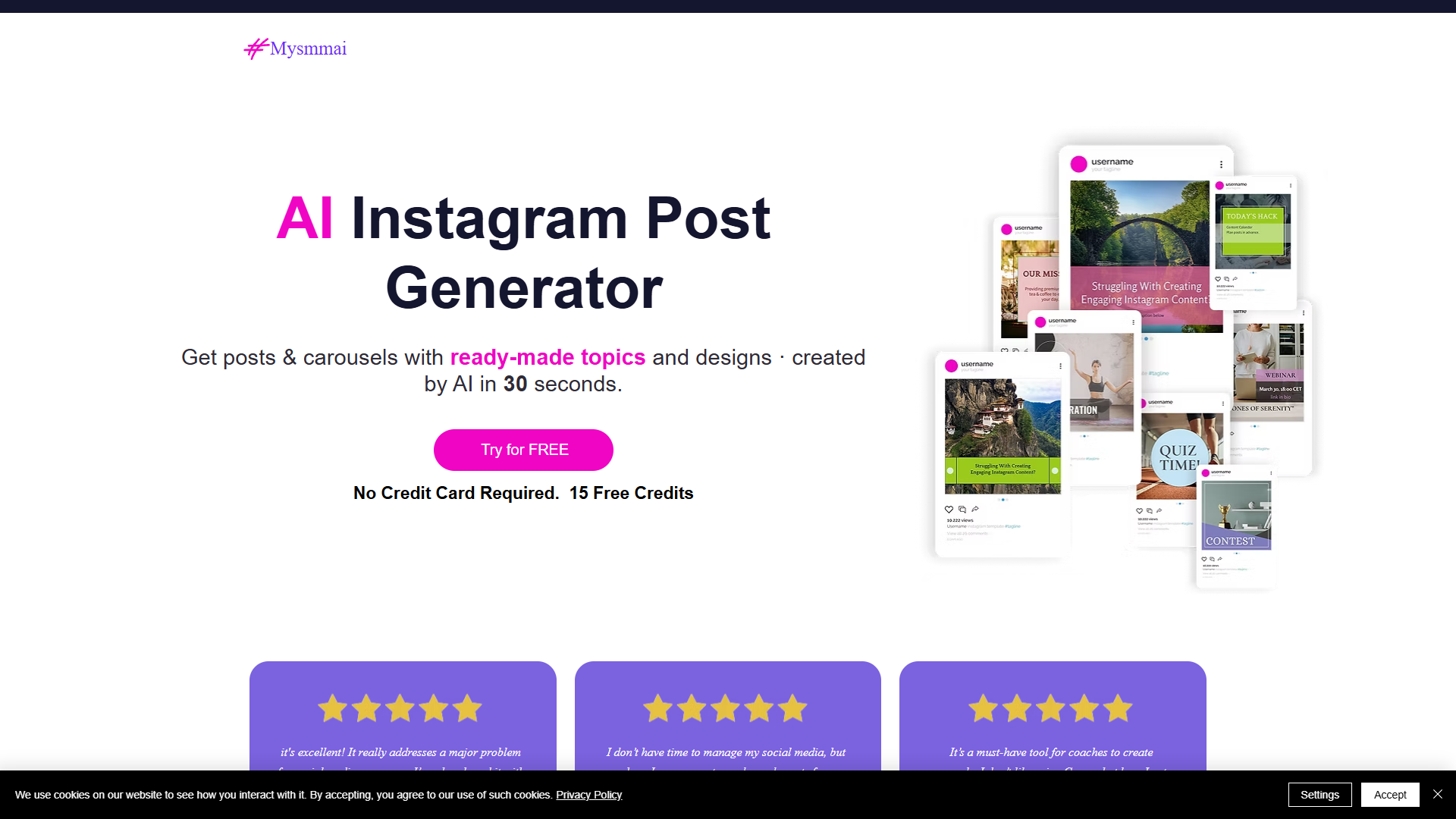 Mysmmai — AI Instagram Post Maker Mysmmai — AI Instagram Post Maker
