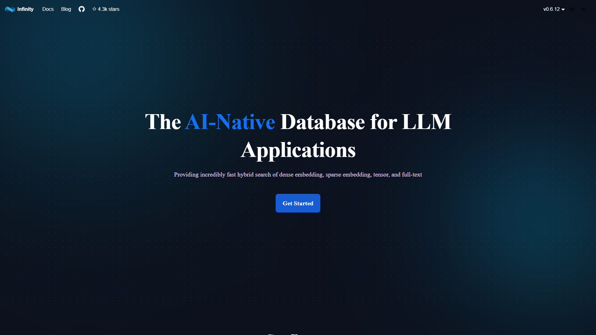 Infinity AI-native Database Infinity AI-native Database
