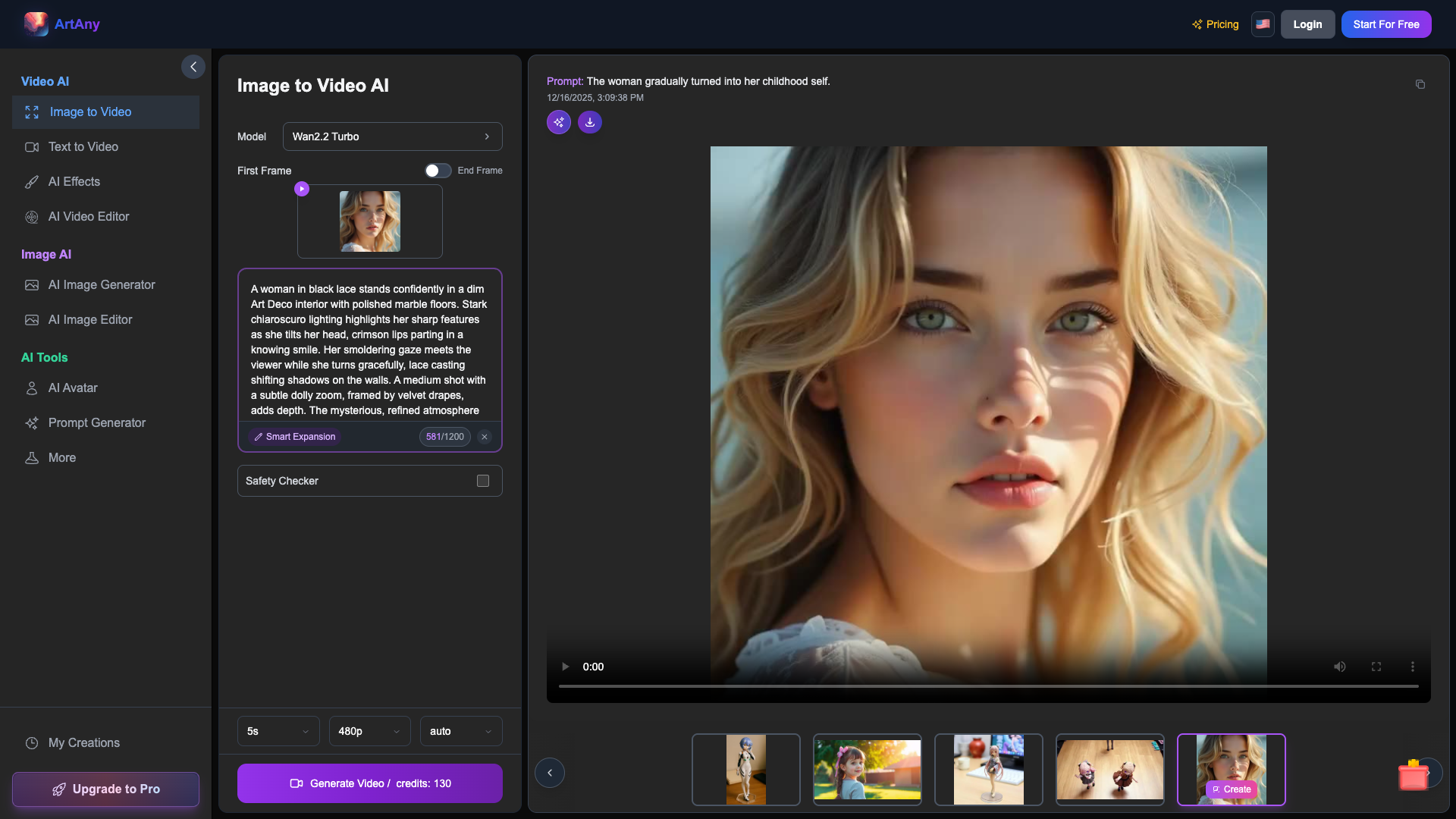 ArtAny Image to Video AI ArtAny Image to Video AI