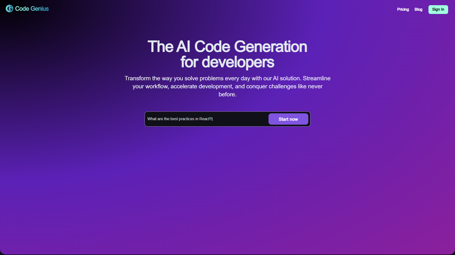 Code Genius Code Genius
