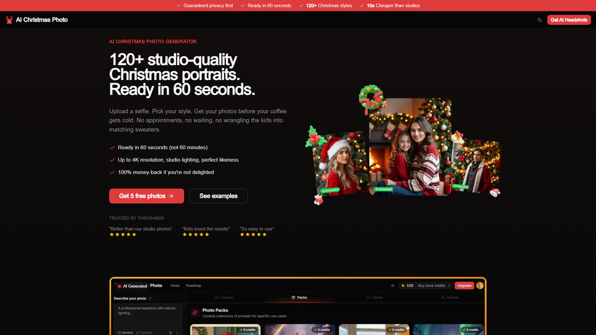 AI Christmas Photo Generator AI Christmas Photo Generator