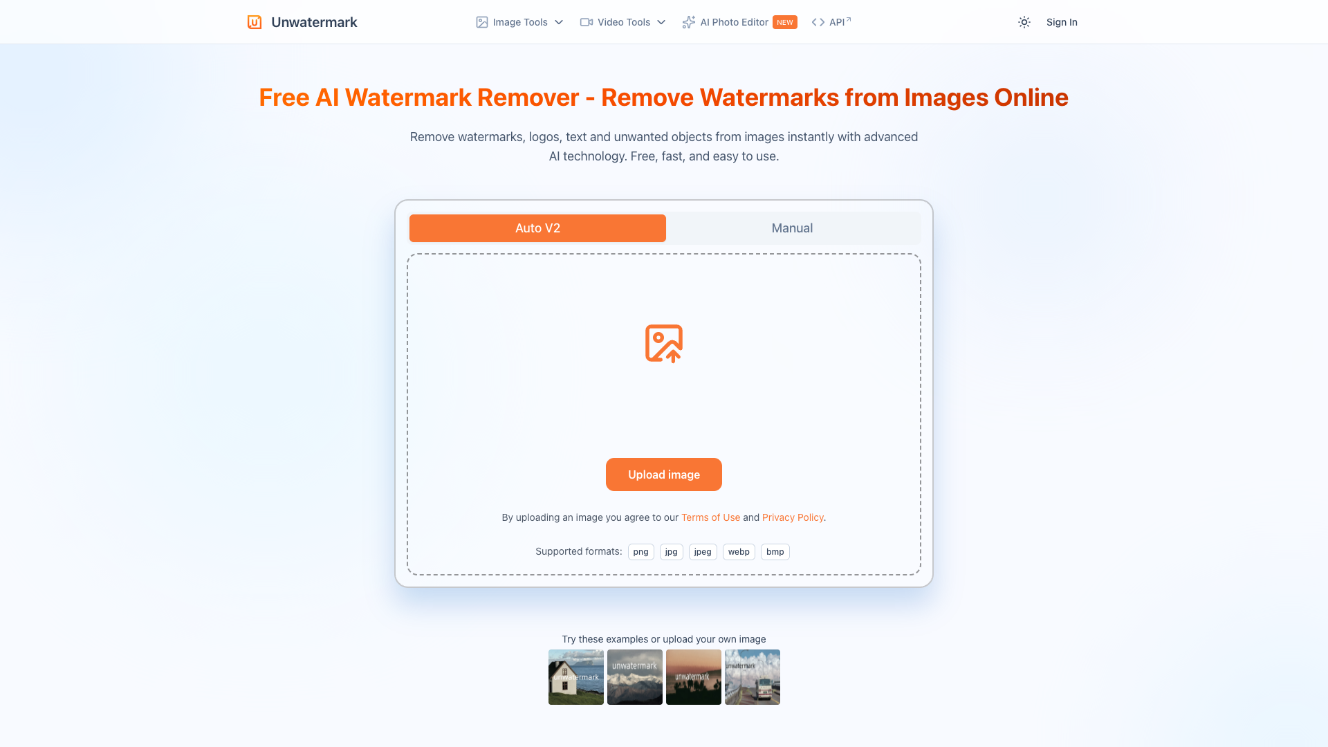 Unwatermark AI Unwatermark AI