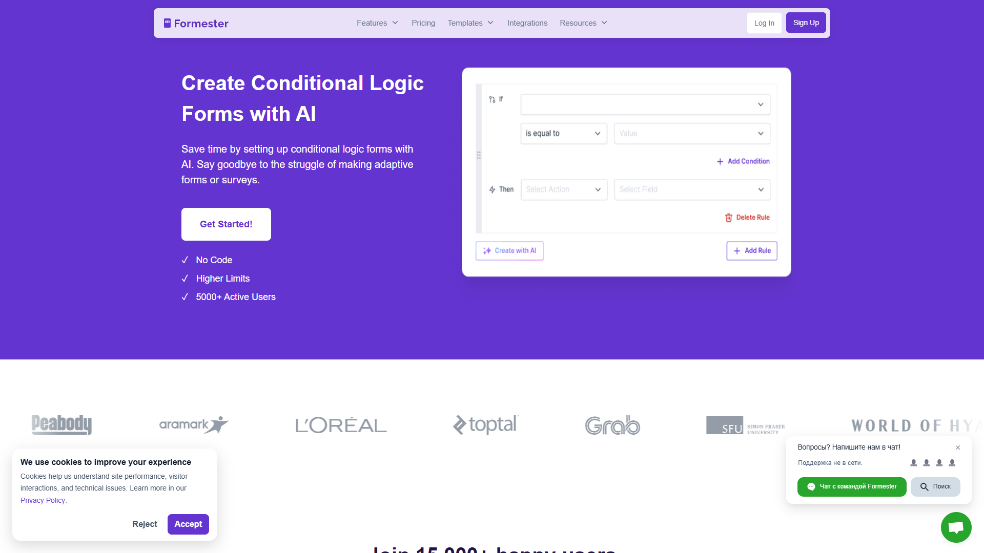 Formester AI Conditional Logic Forms Formester AI Conditional Logic Forms