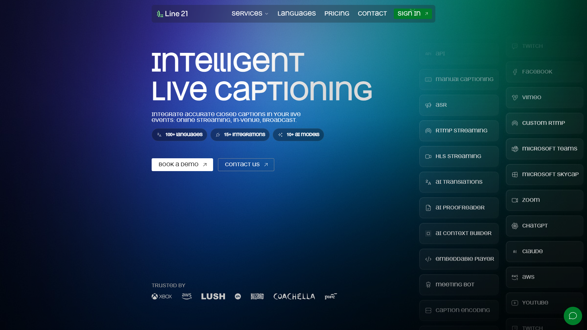 Line 21 Live Captions Line 21 Live Captions