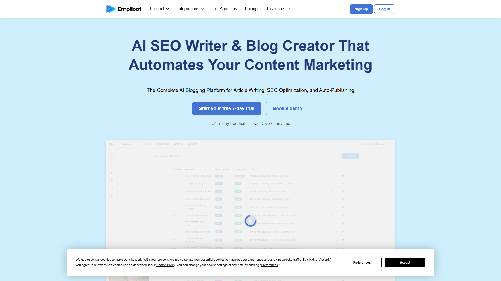 Emplibot — AI SEO Writer & Blog Creator Emplibot — AI SEO Writer & Blog Creator