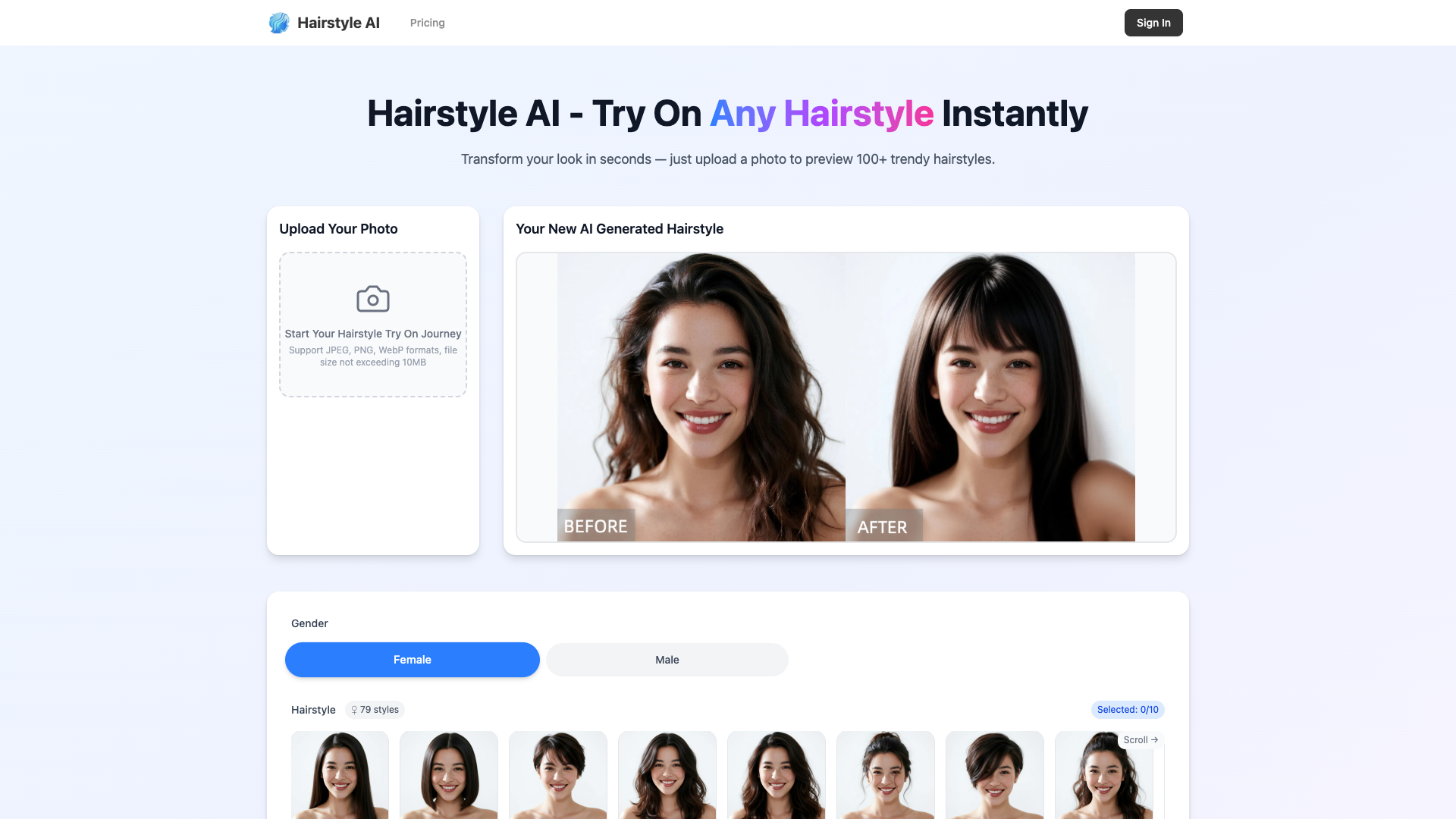 Hairstyle AI Hairstyle AI