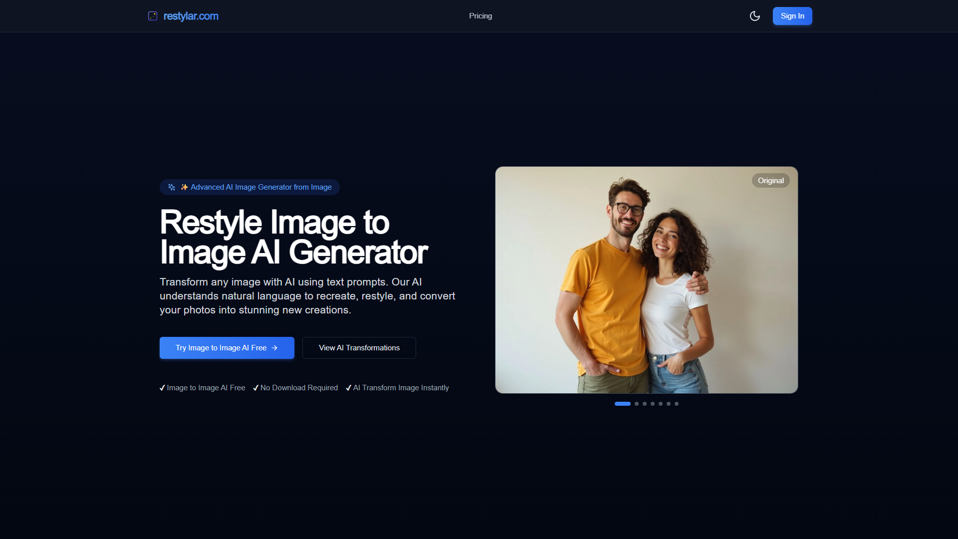 Restylar Image-to-Image AI Restylar Image-to-Image AI