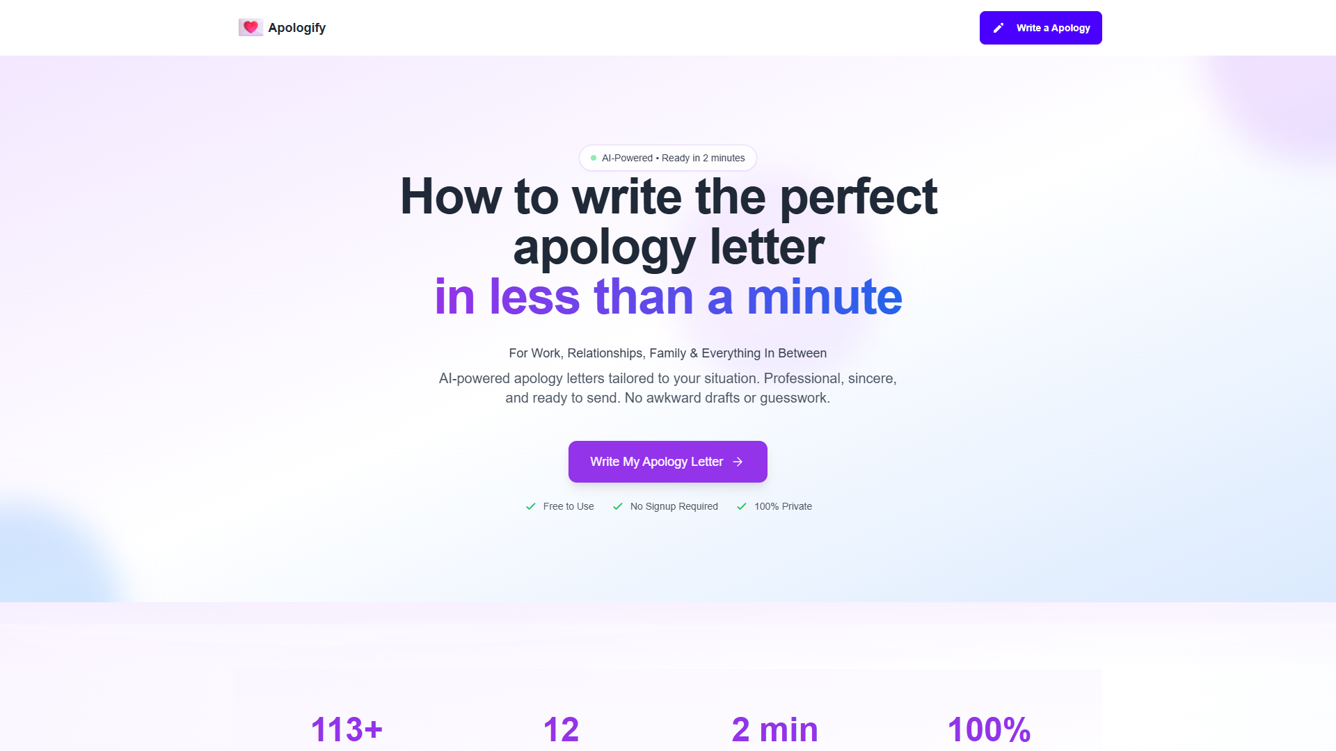 Apologify — Apology Letter Generator Apologify — Apology Letter Generator