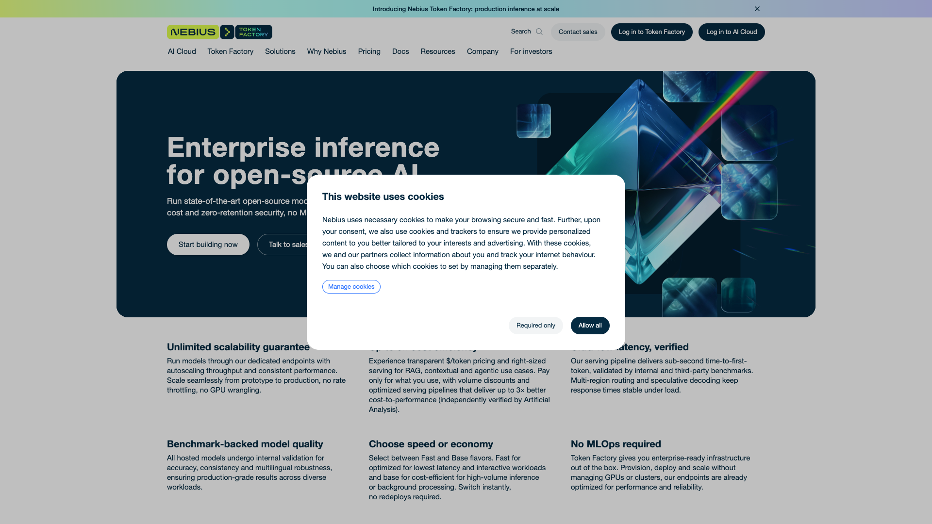 Nebius Token Factory Inference Service Nebius Token Factory Inference Service