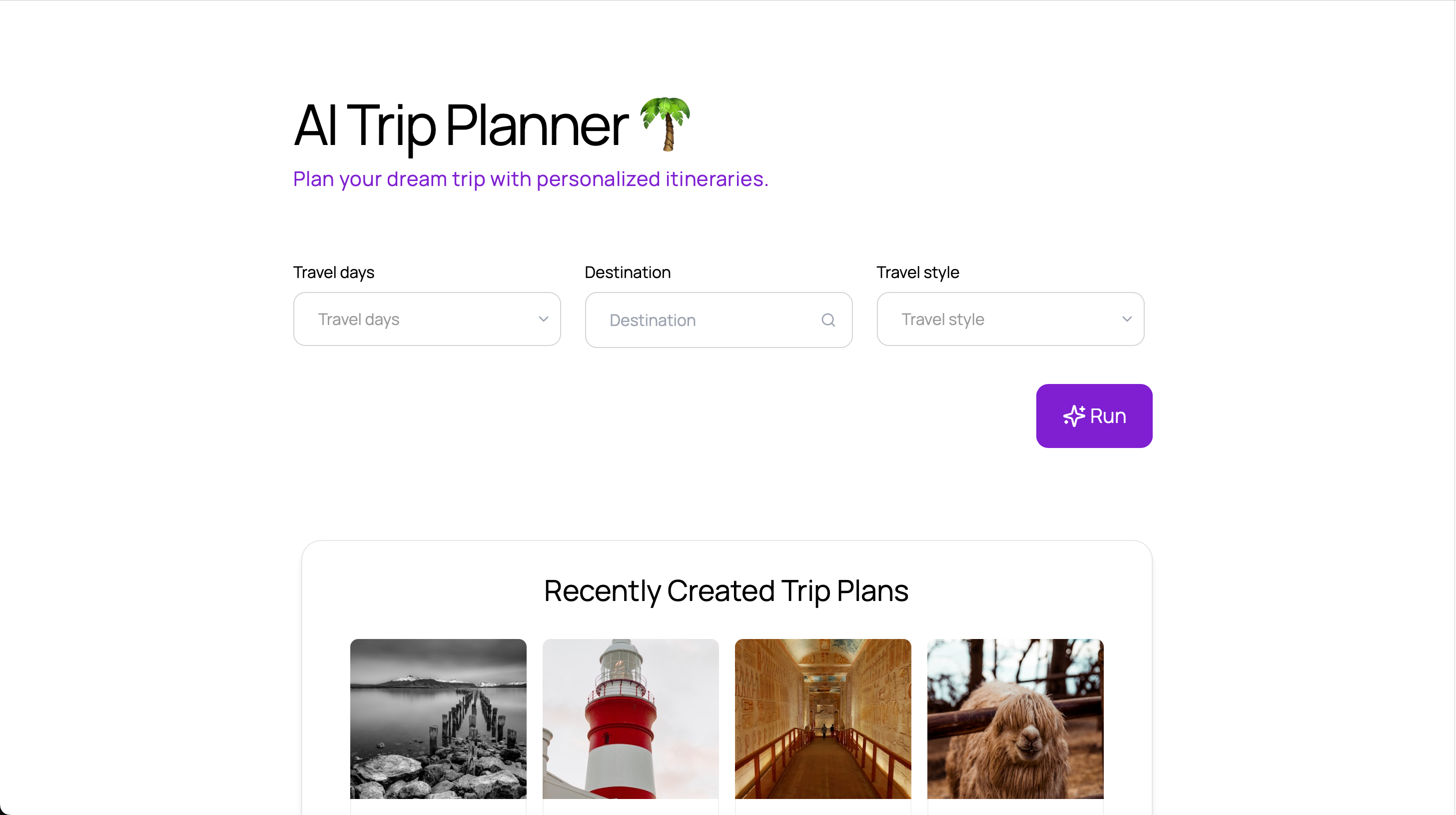 AI Trip Planner AI Trip Planner