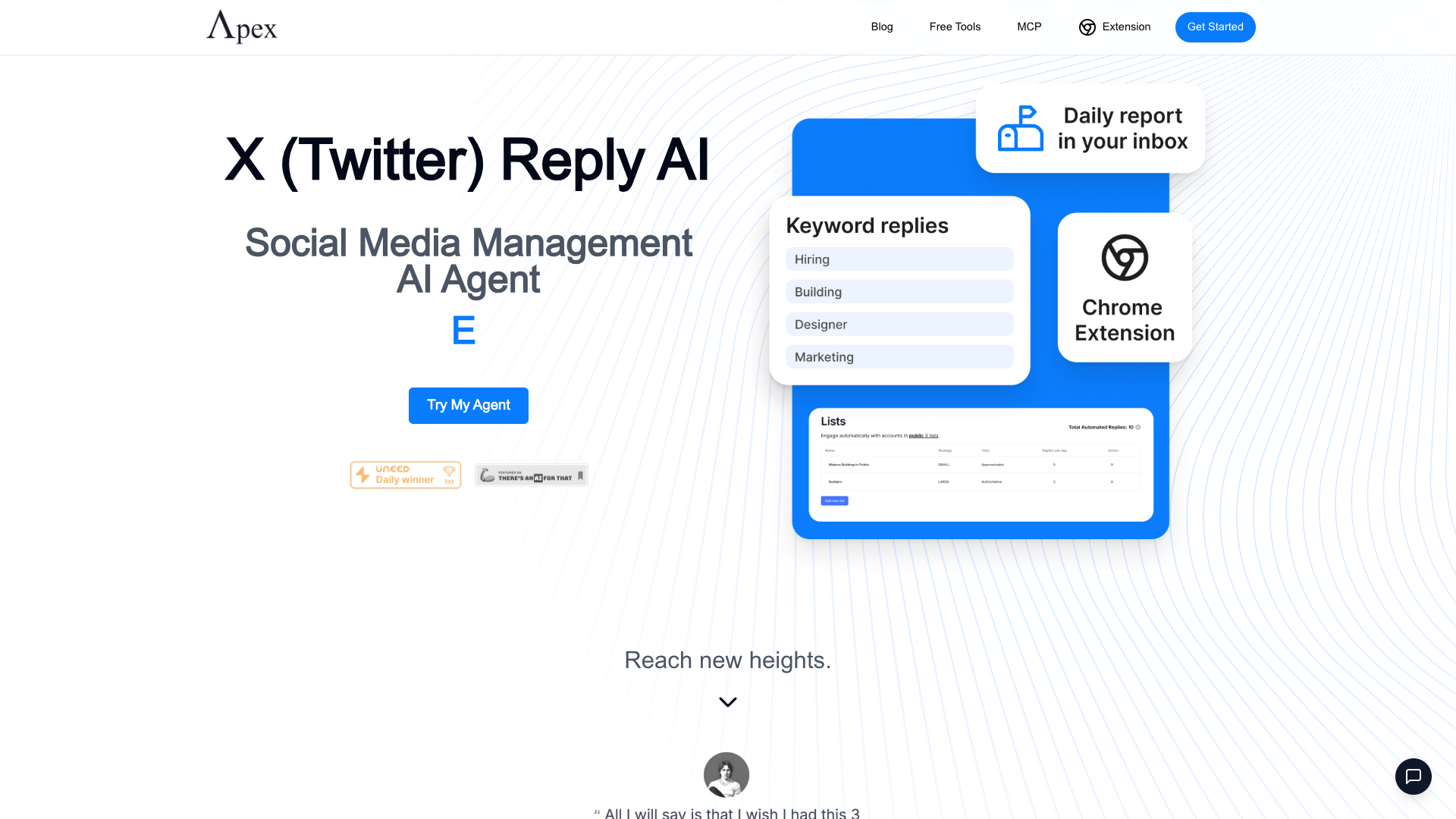 Apex X Reply AI Apex X Reply AI