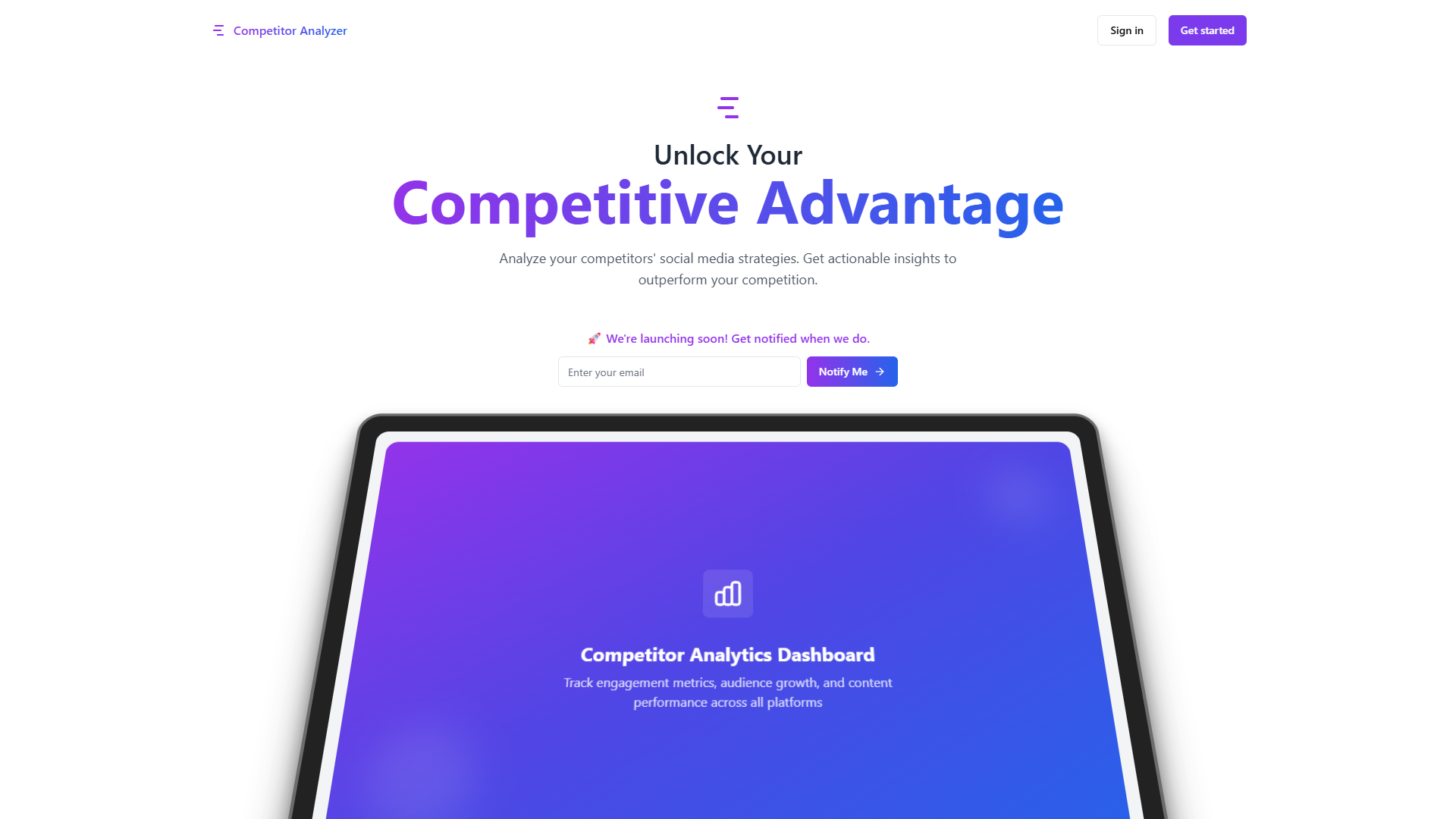 Competitor Analyzer Competitor Analyzer